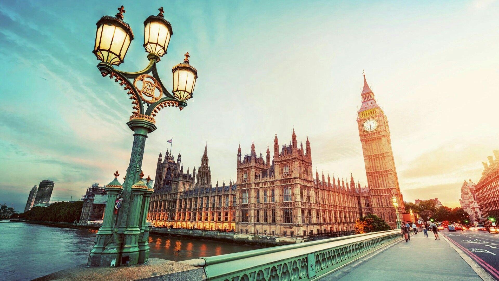 Parlament, Big Ben, Westminster, Brücke, London, 1920x1080 Full HD Desktop