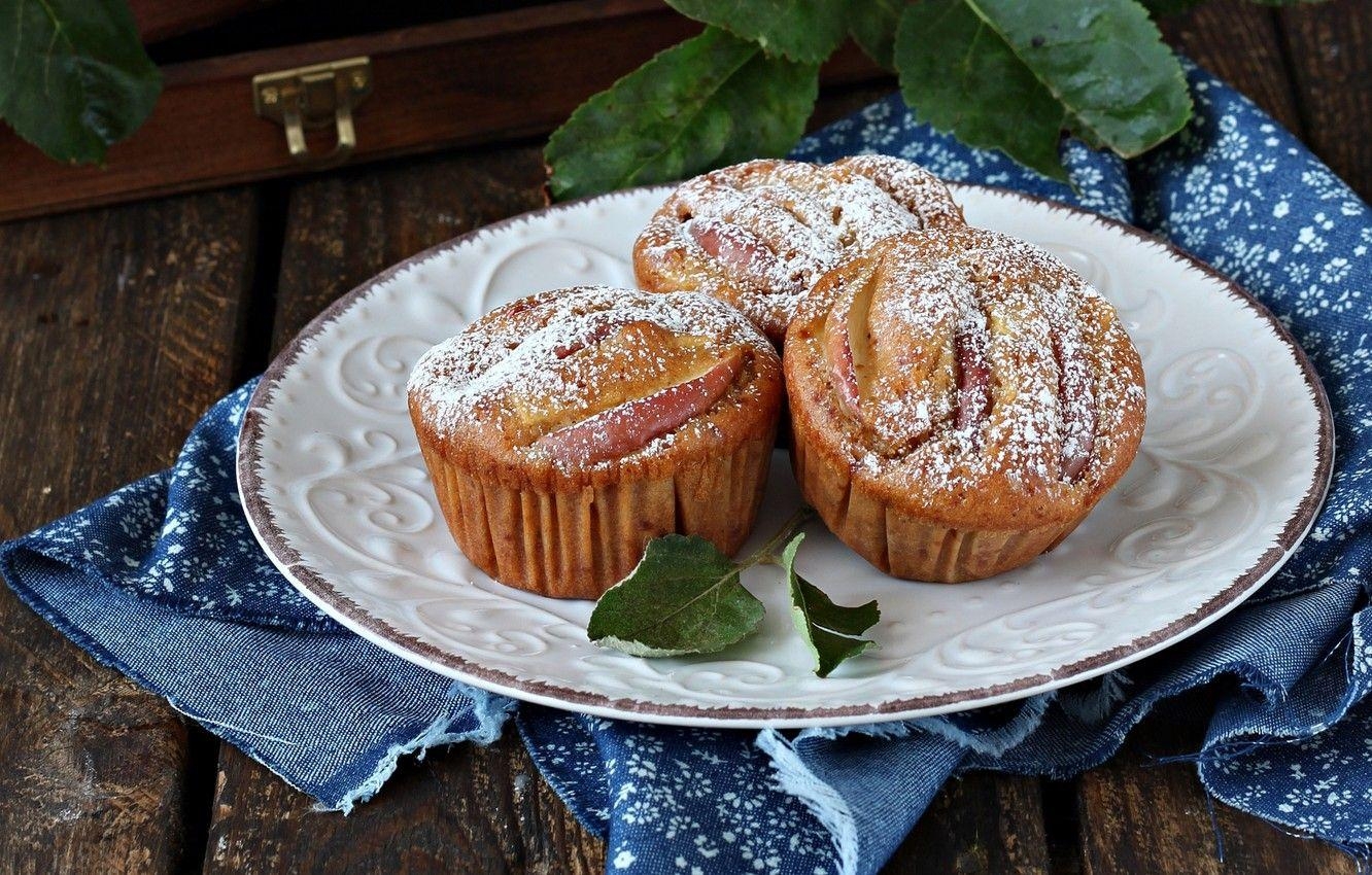 Apfelmuffin, Cupcake, Essen, Bild, Desktop, 1340x850 HD Desktop