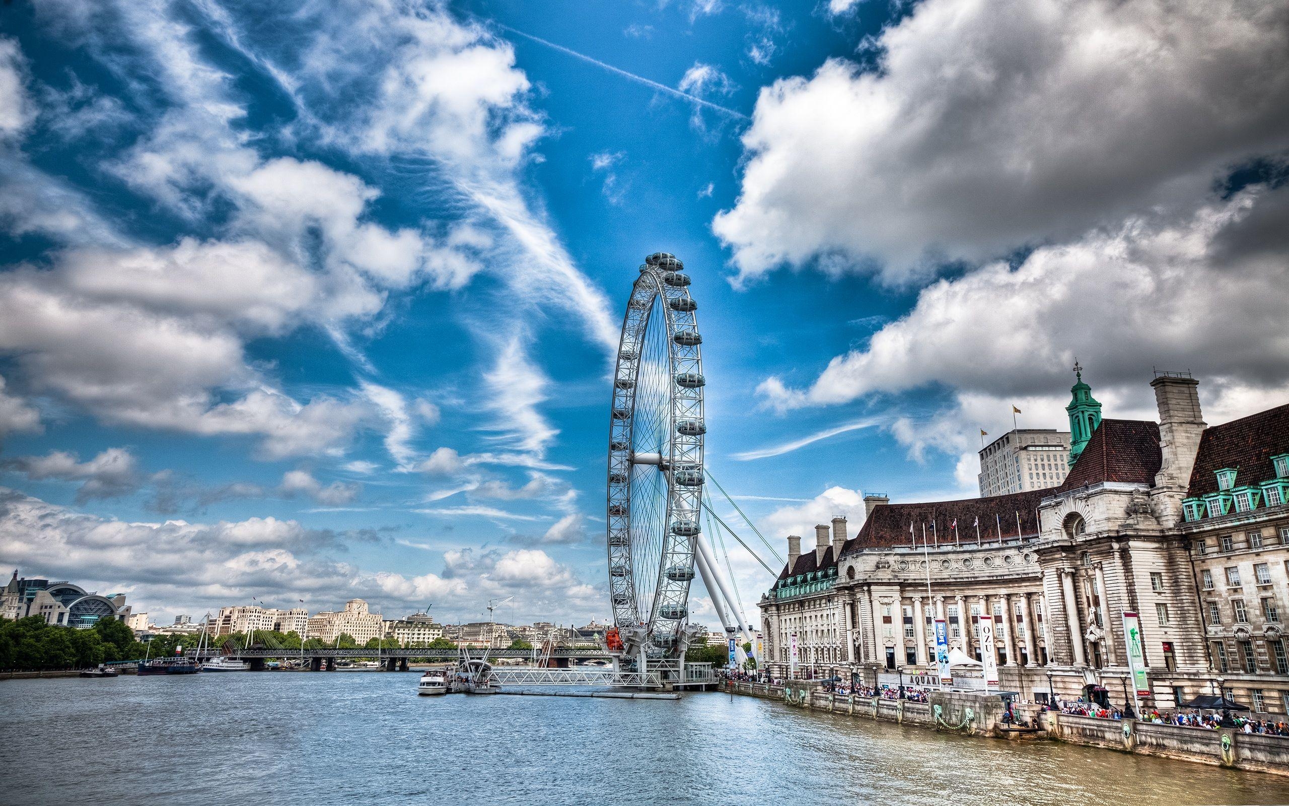 London Eye, Hintergrundbild, Reisen, Großbritannien, Attraktion, 2560x1600 HD Desktop