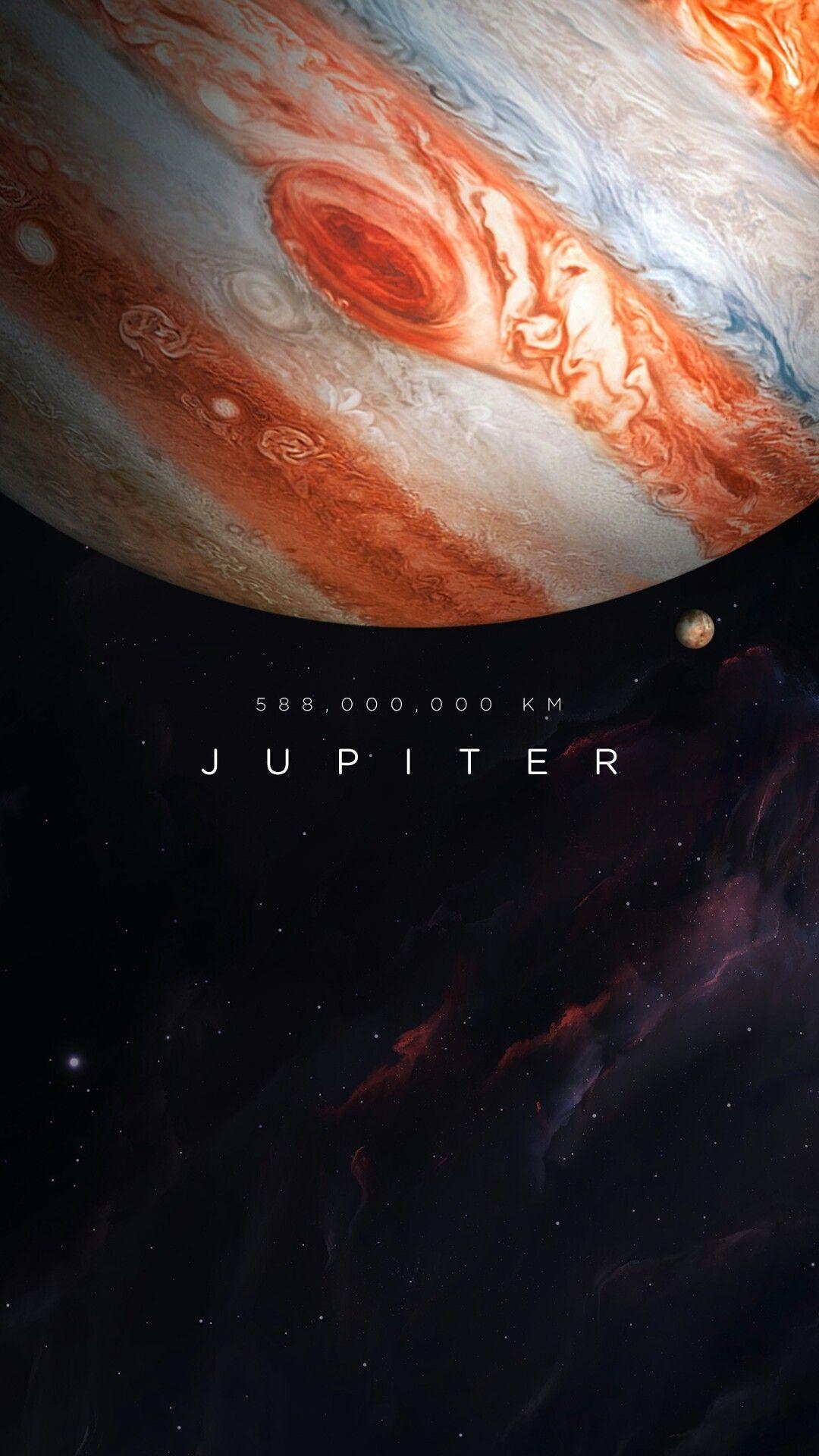 Jupiter, Planet, Astronomie, Universum, Weltall, 1080x1920 Full HD Handy