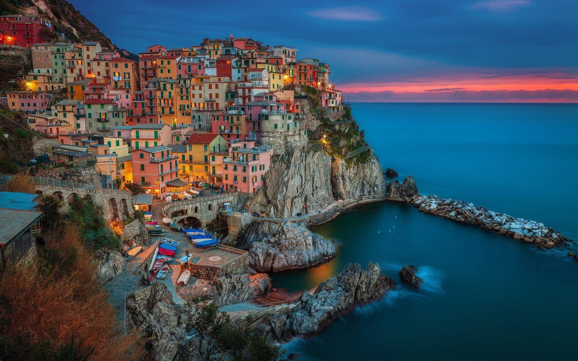 Manarola, Cinque Terre, Italien, HD, Bild, 1920x1200 HD Desktop