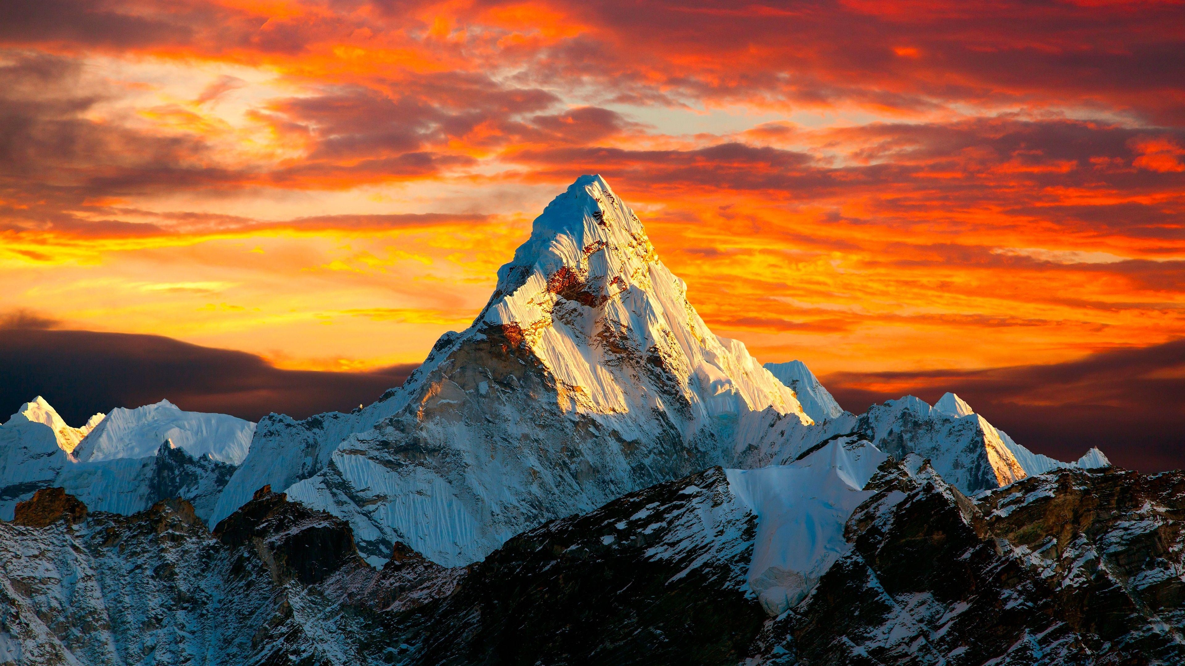 Himalaya, Berge, Landschaft, Natur, Dablam, 3840x2160 4K Desktop