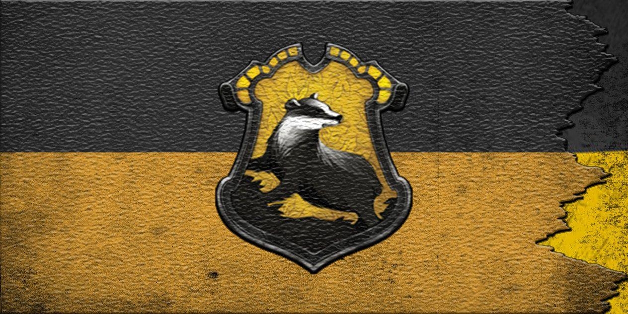 Hufflepuff, Harry Potter, Film, Hintergrund, Symbol, 1270x640 HD Desktop