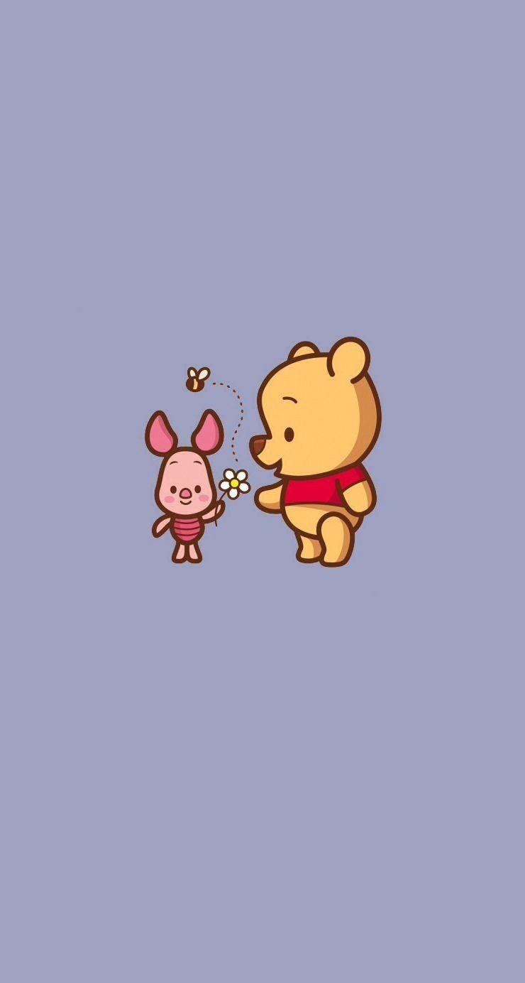 Winnie Puuh, Luxus, Cartoon, Hintergrund, Disney, 740x1390 HD Handy