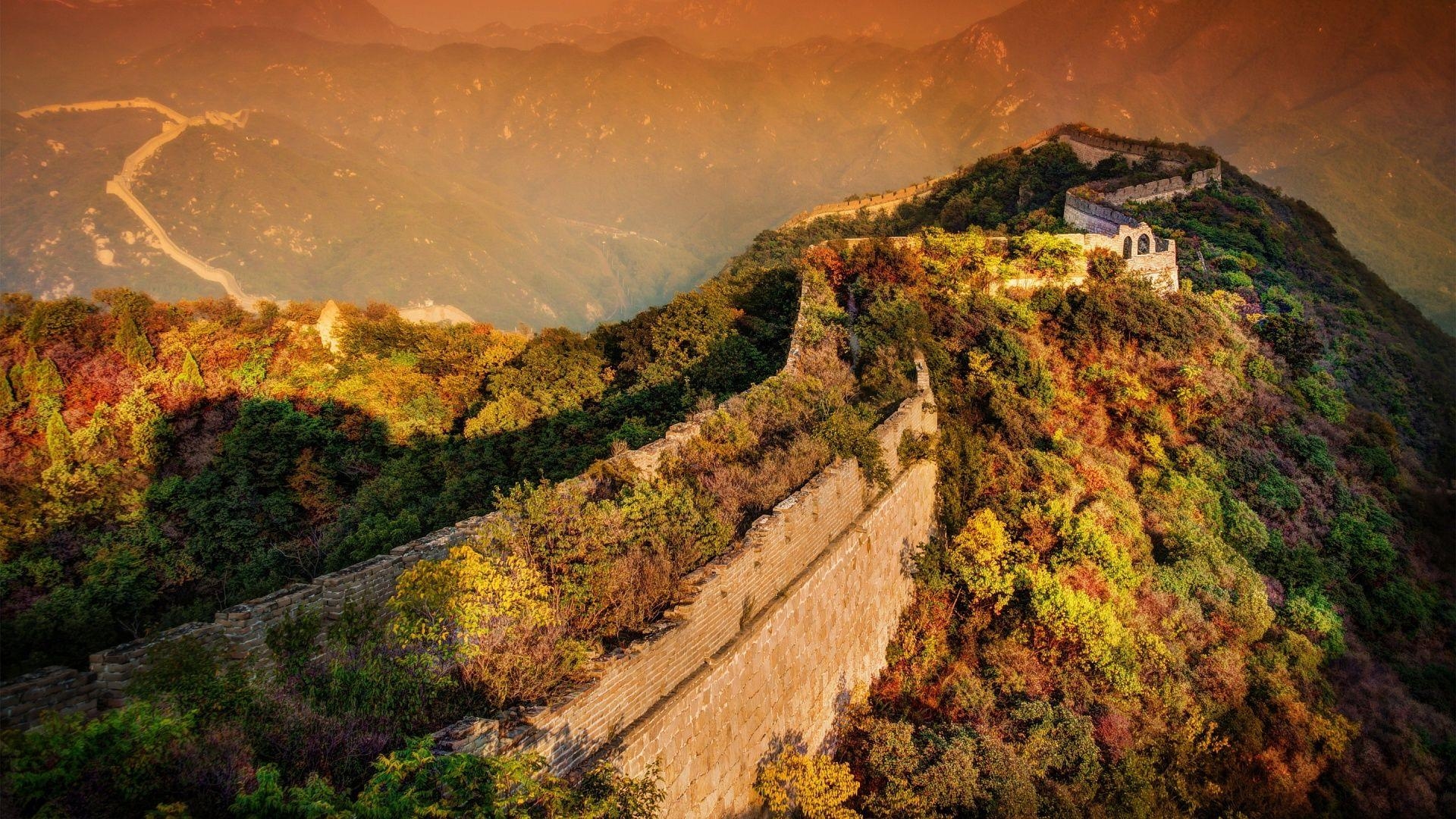 Chinesische Mauer, DJI Azurblau, HD, Korea, Hintergrund, 1920x1080 Full HD Desktop