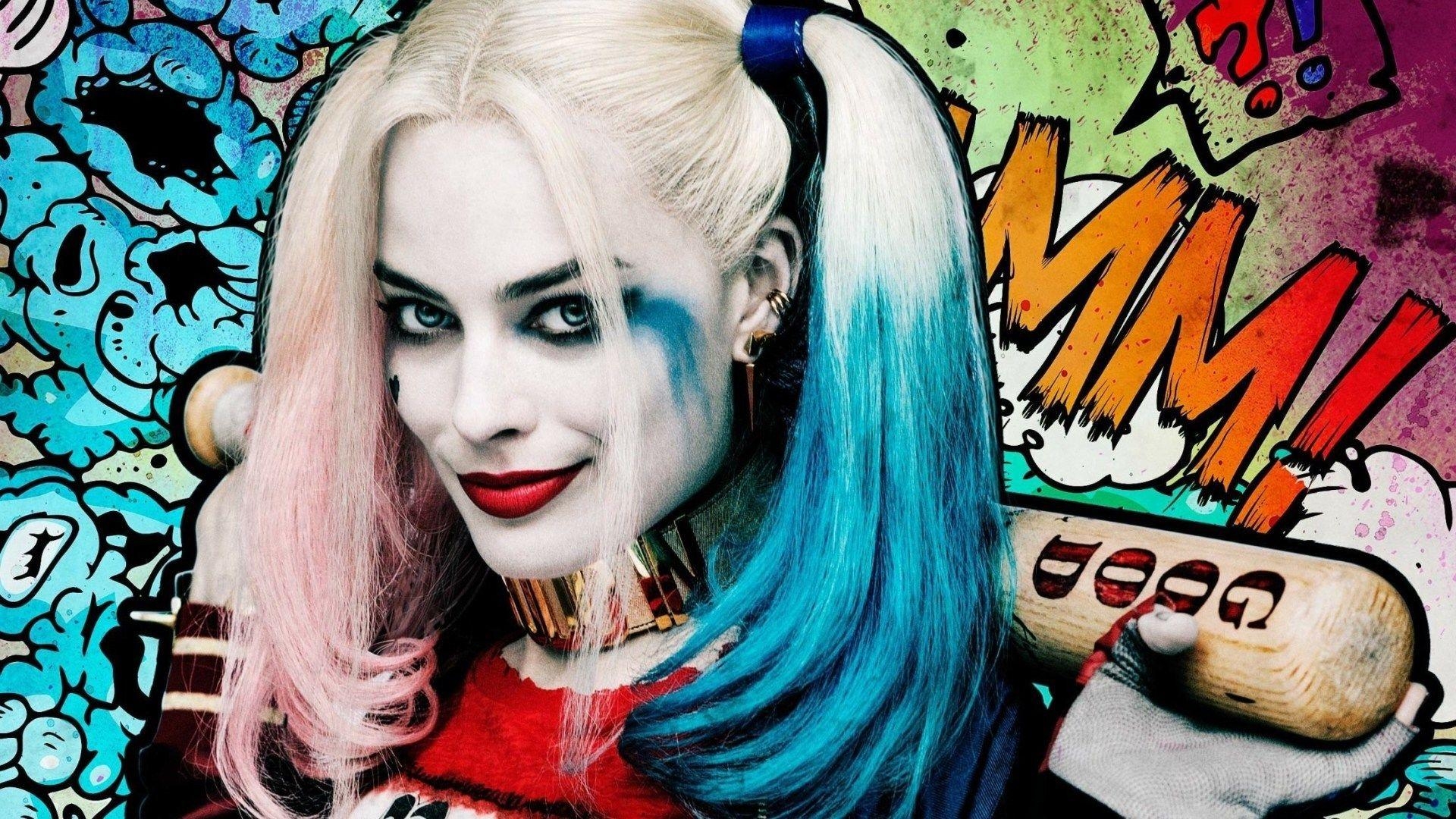 DC, Harley Quinn, Margot Robbie, Suicide Squad, Film, 1920x1080 Full HD Desktop