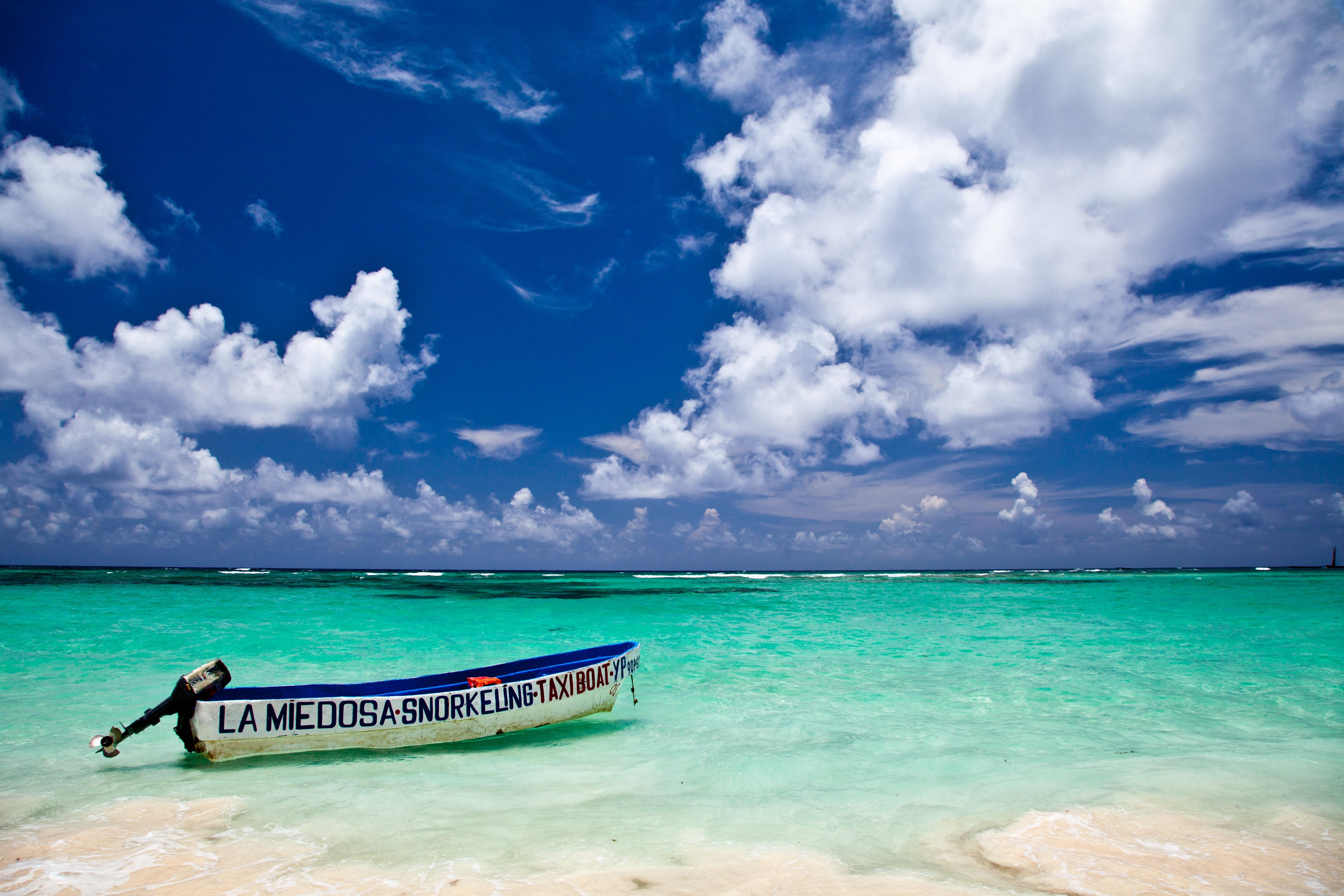 Punta Cana, Kanu, Strand, Tageslicht, Dominikanische Republik, 5530x3690 4K Desktop