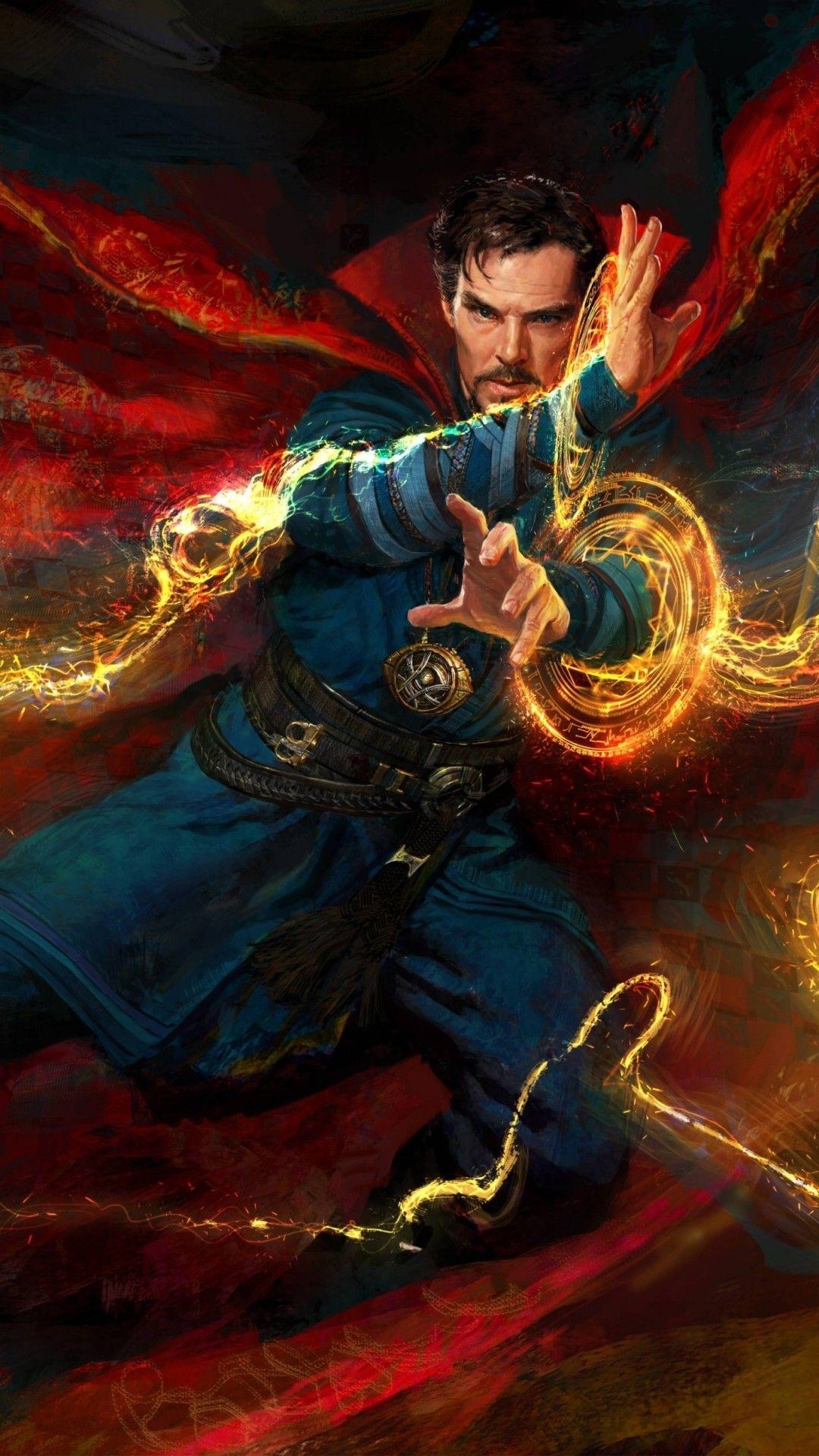 Dr. Strange, Wallpaper, Marvel, Superheld, Magie, 1080x1920 Full HD Handy