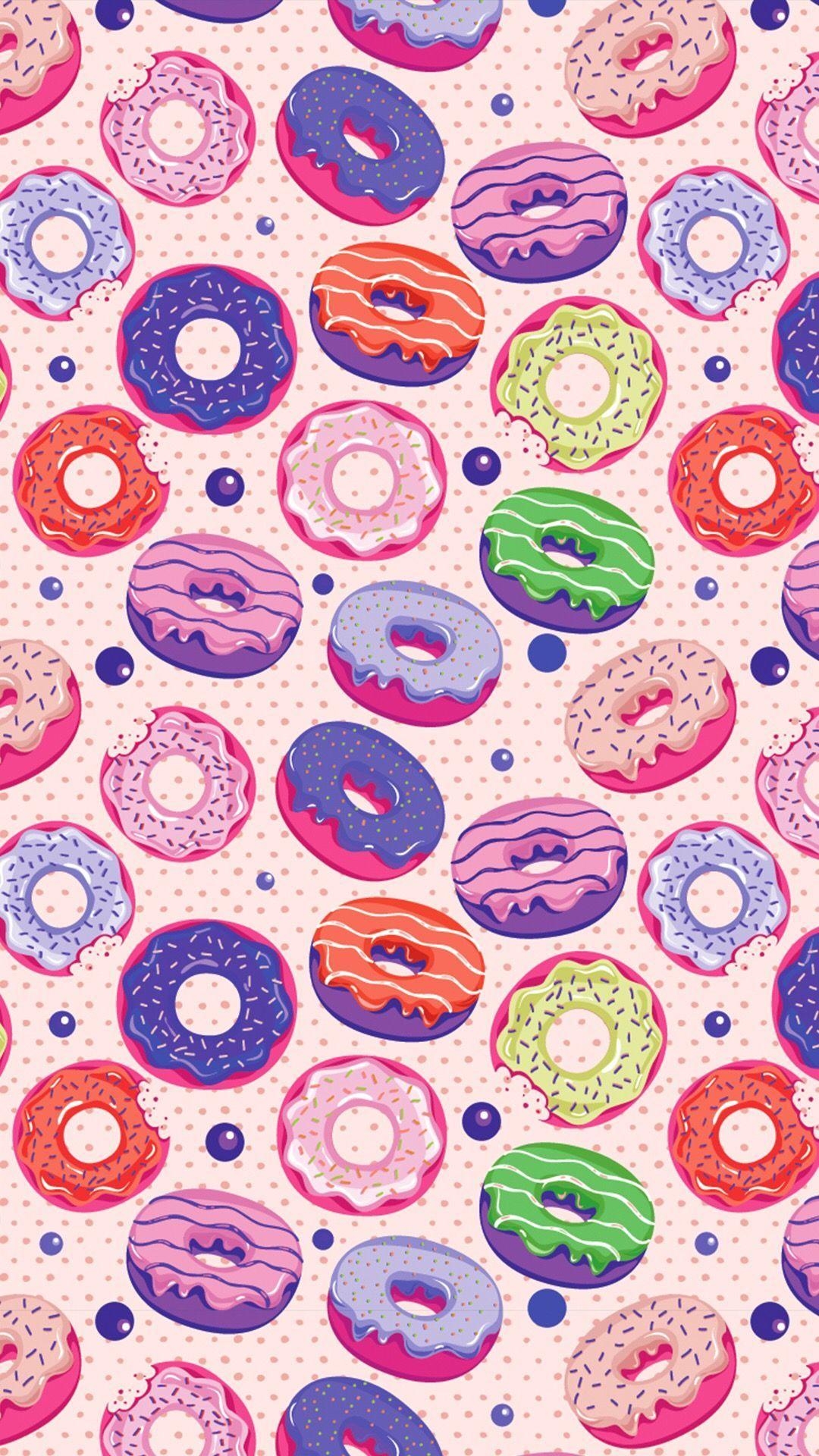 Donut, Handy, Hintergrund, Muster, Bild, 1080x1920 Full HD Handy