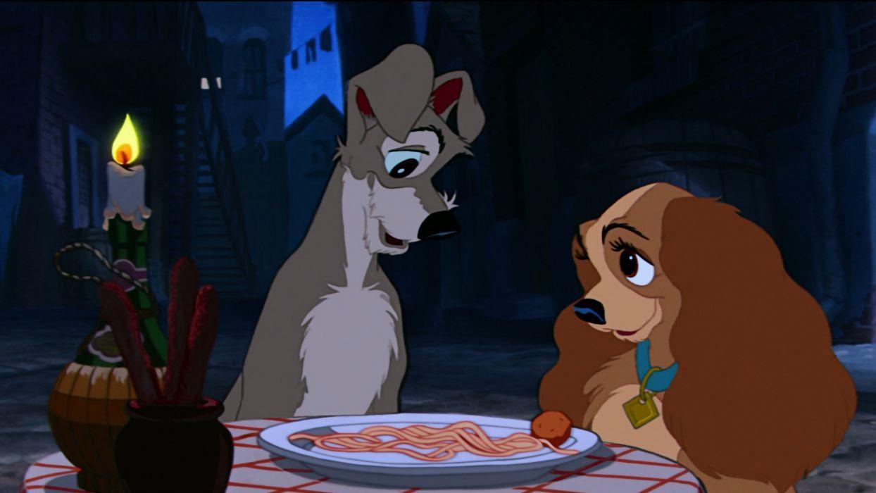 Susi und Strolch, Disney, Zeichentrick, Hunde, Liebe, 1250x700 HD Desktop