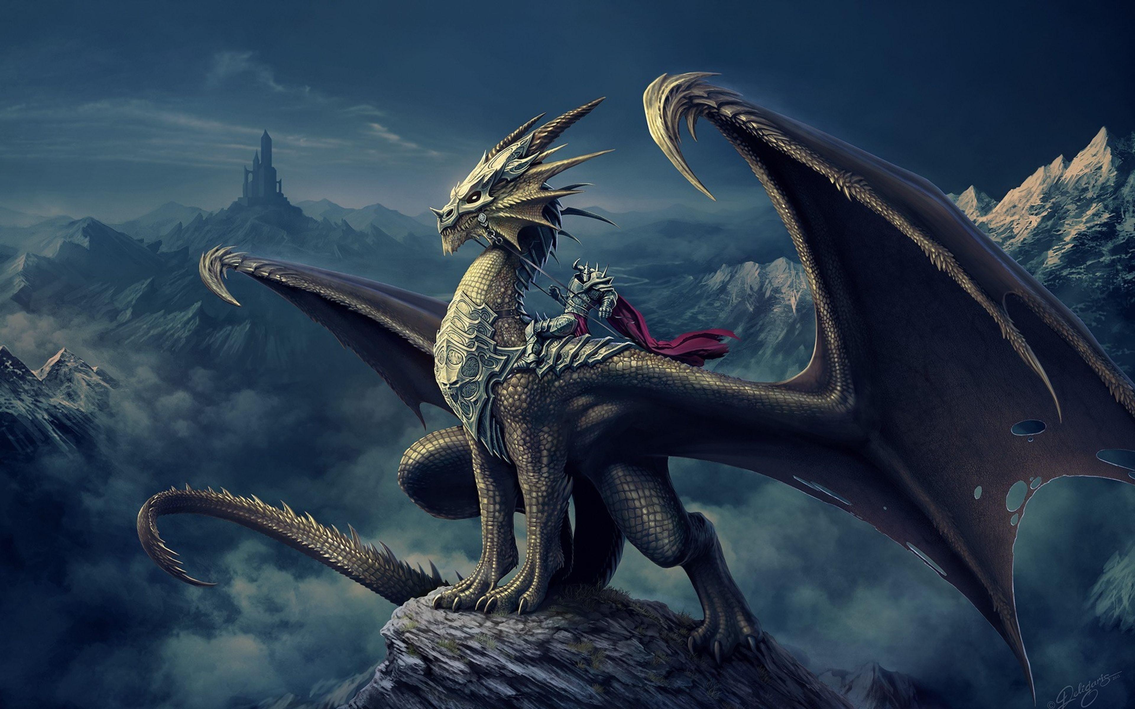 Screenbeauty, Kunst, Nick Deligaris, Drache, Eragon, 3840x2400 4K Desktop