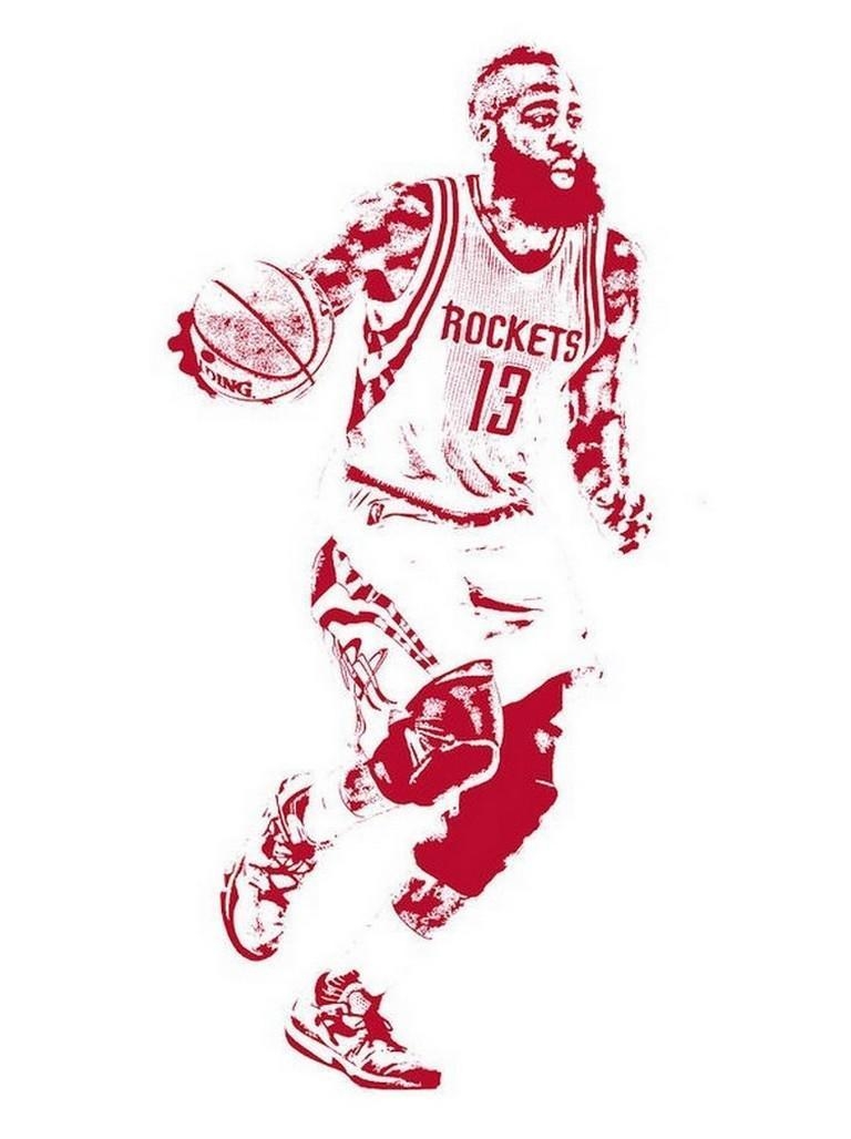 James Harden, Android, Kunst, Basketball, NBA, 770x1030 HD Handy