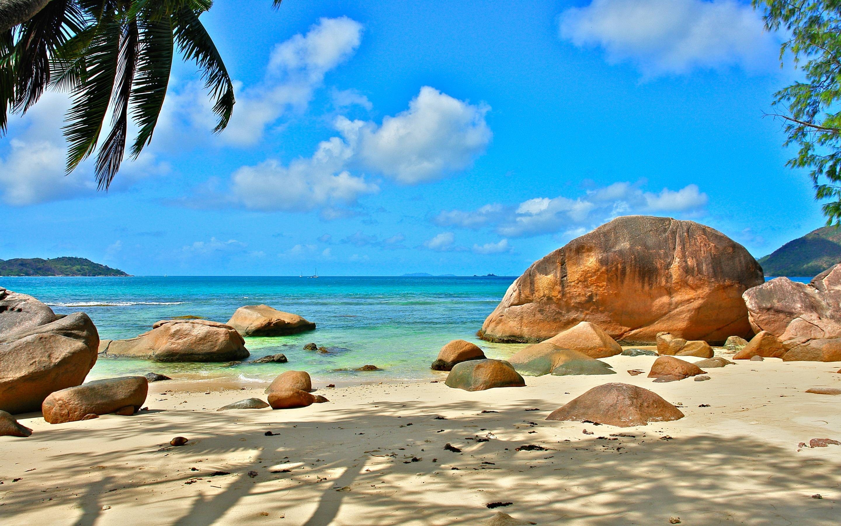 Seychellen, Küstenlinien, Entspannung, Natur, Meerblick, 2880x1800 HD Desktop