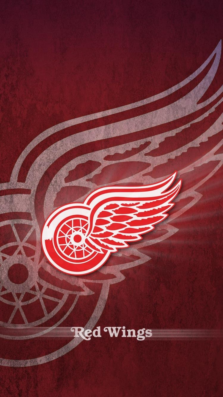 Detroit Red Wings, Hintergrund, NHL, Eishockey, Sport, 750x1340 HD Handy