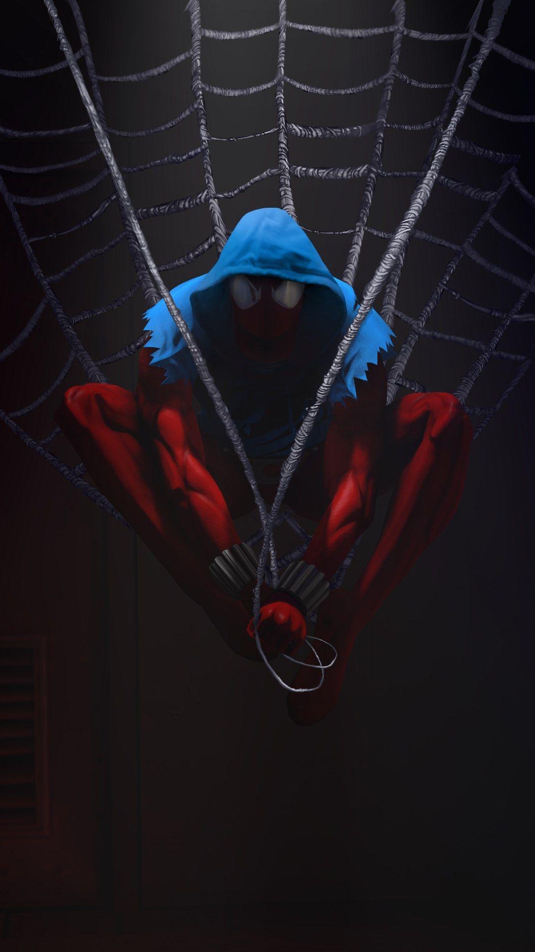 Spider-Man, Dunkel, Android, Marvel, Superheld, 1080x1920 Full HD Handy