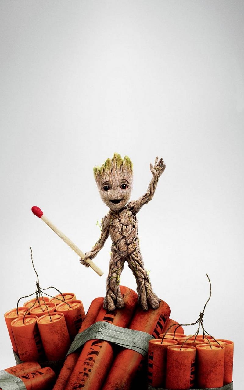 Baby Groot, Filme, Marvel, Guardians, 4K, 800x1280 HD Handy