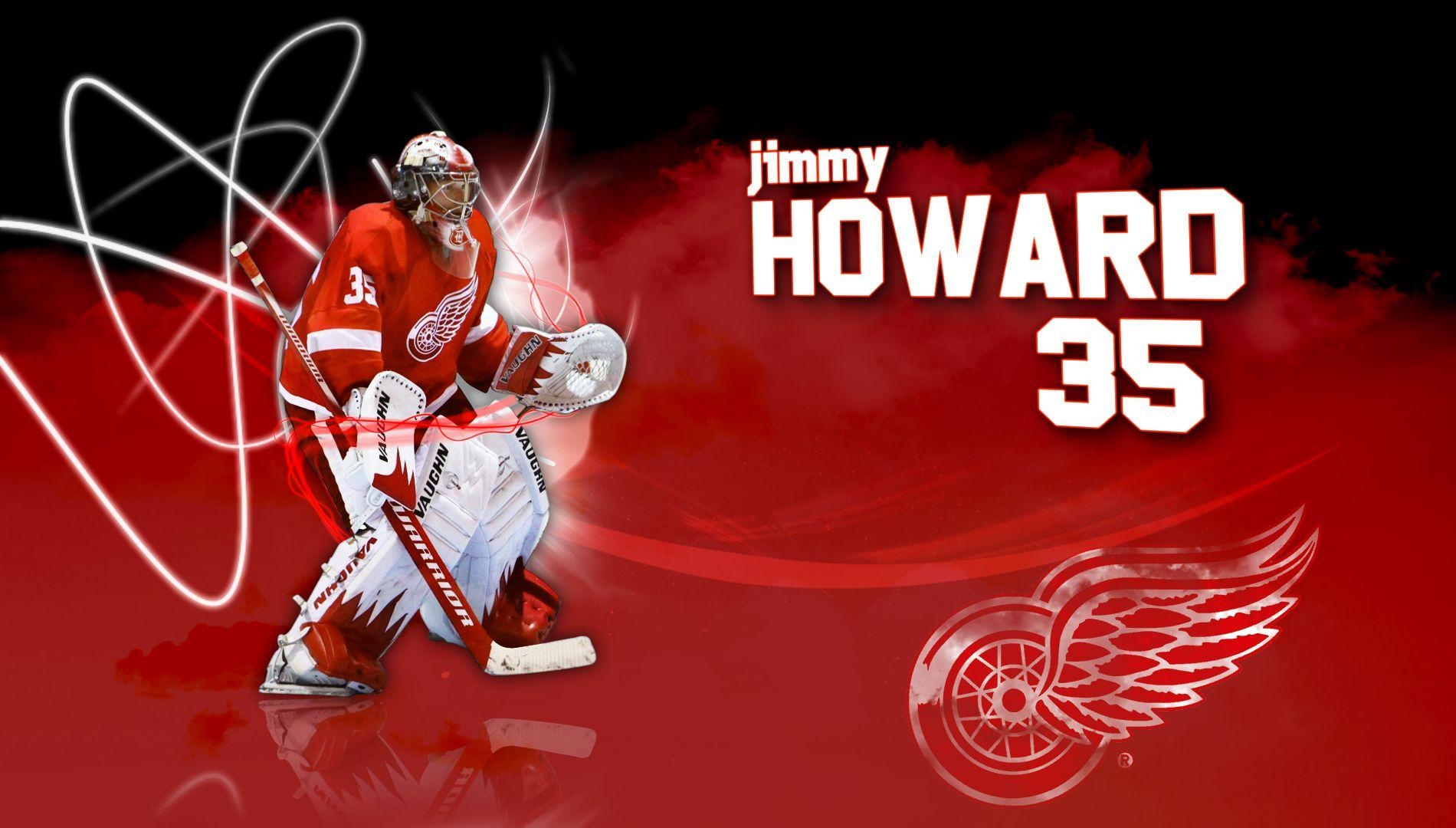 Hockey, Jimmy Howard, Detroit Red Wings, Hintergrund, 1080p, 1900x1080 HD Desktop