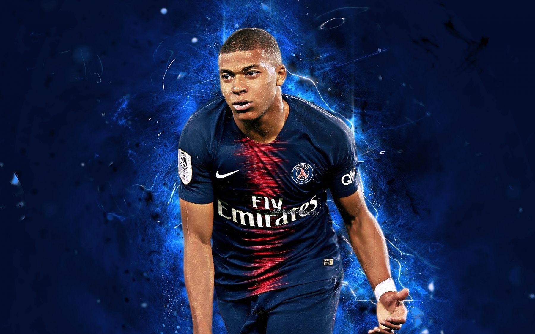 Kylian Mbappé, Frankreich, 2019, Fußball, Hintergrund, 1800x1130 HD Desktop