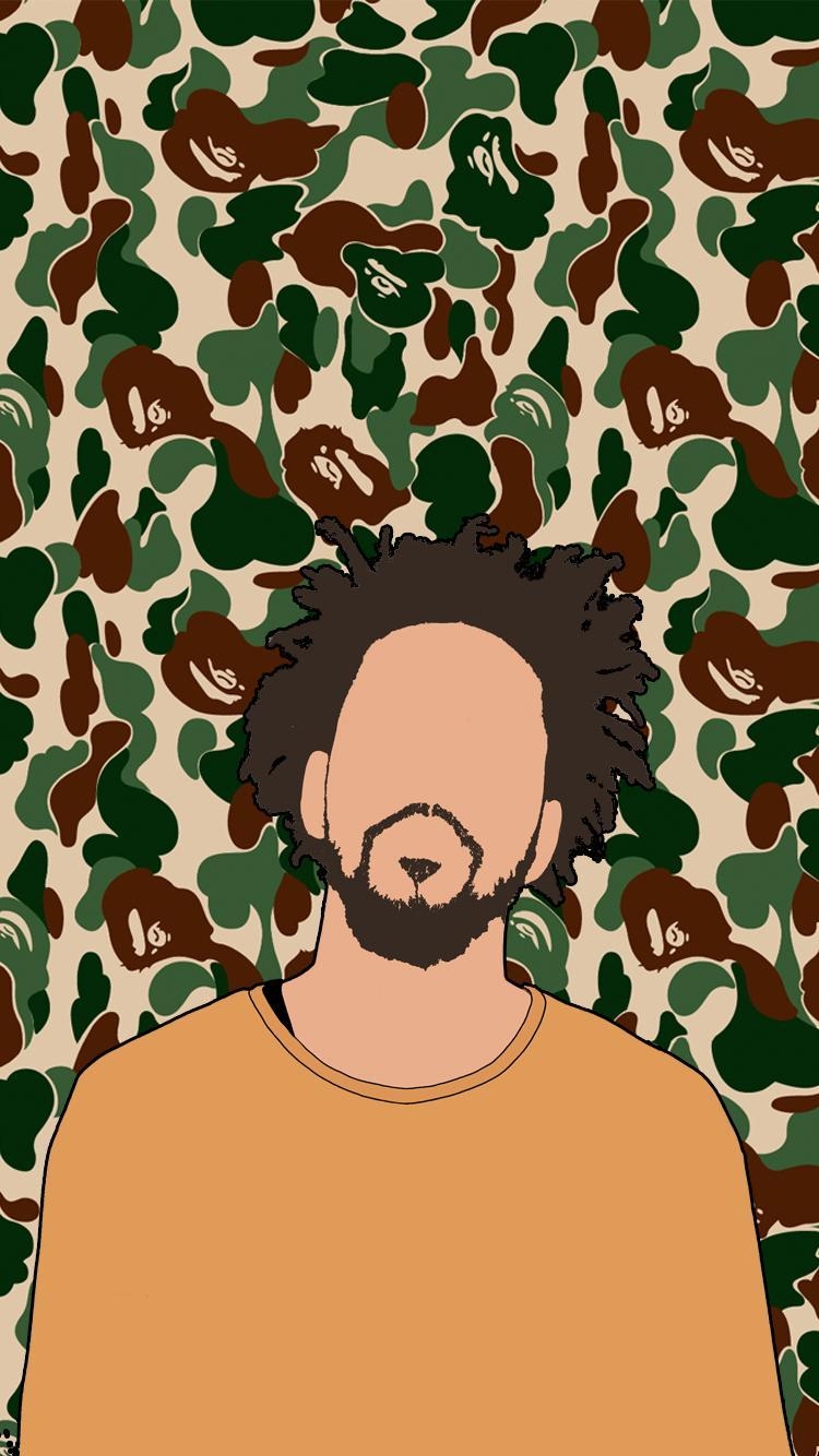 J Cole, Wallpaper, Bape, Musik, Kunst, 750x1340 HD Handy