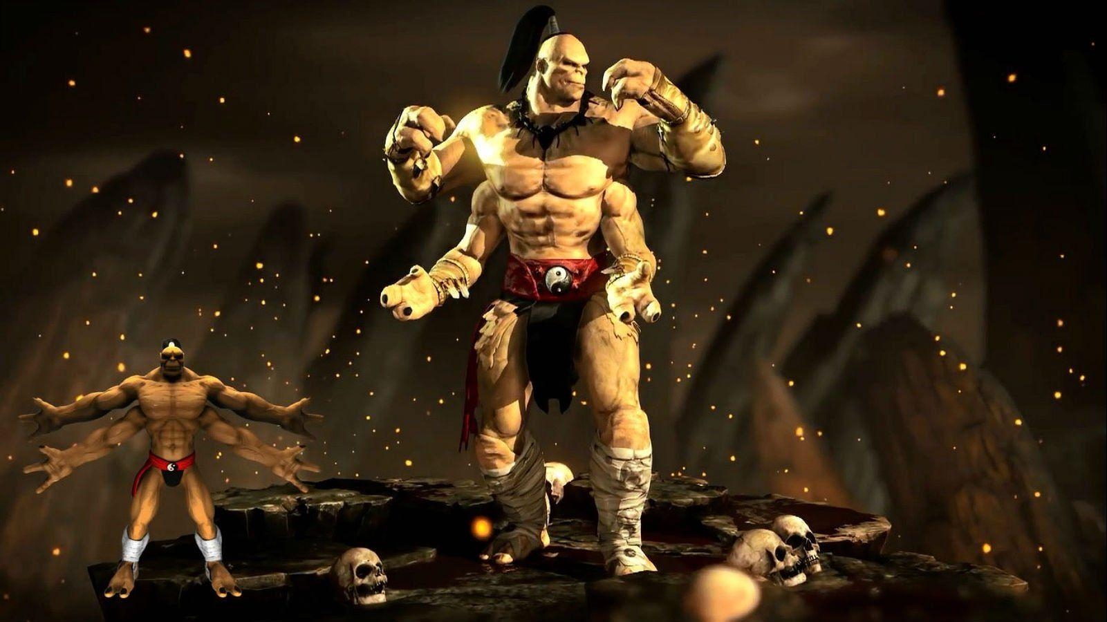 Goro, Mortal Kombat X, Arena, Kämpfer, Fantasy, 1610x900 HD Desktop