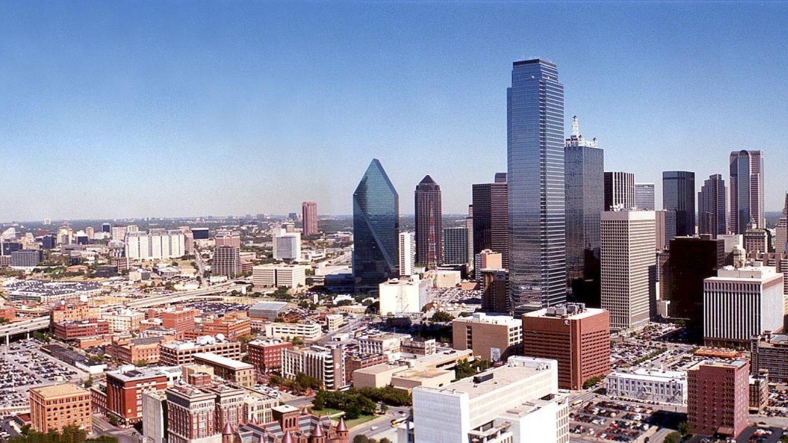 Dallas Skyline, Texas, HD Bild, 1600x900 HD Desktop