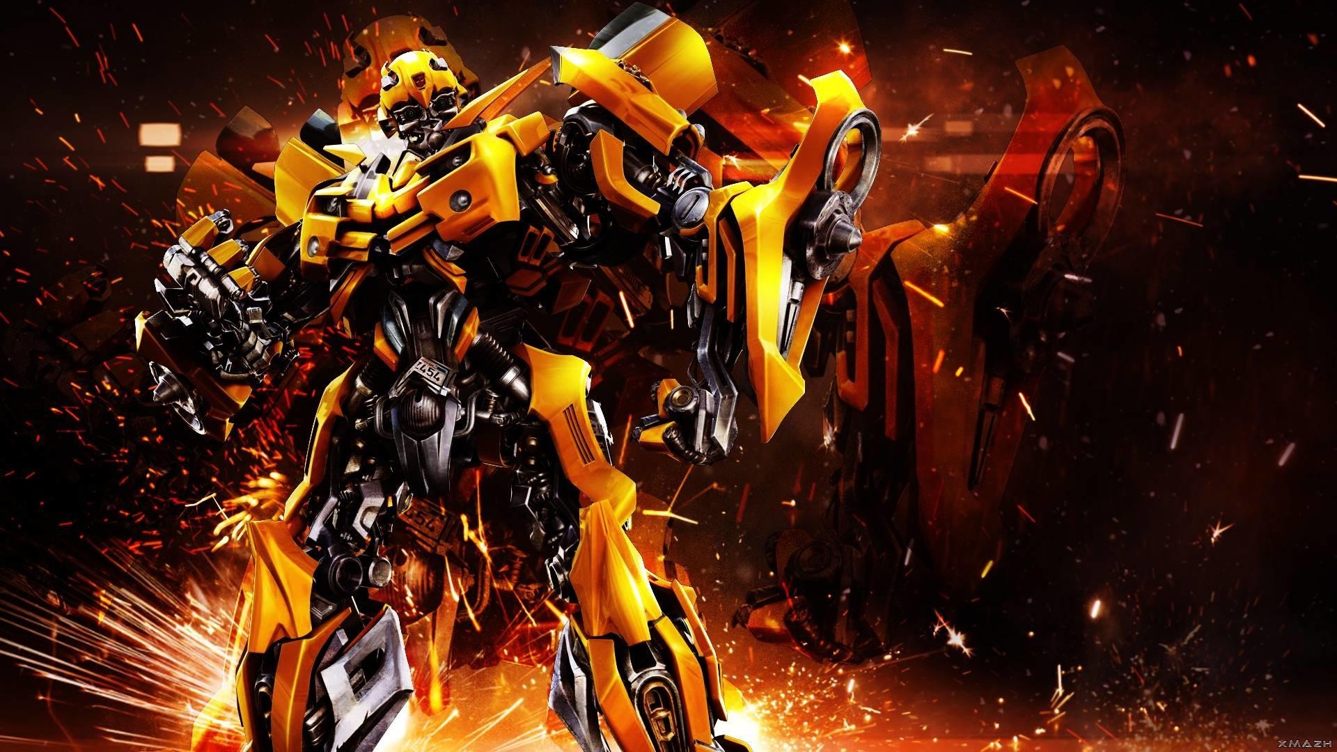 Transformer Bumblebee, Hintergrundbild, Charakterdesign, Film, Autobots, 1920x1080 Full HD Desktop