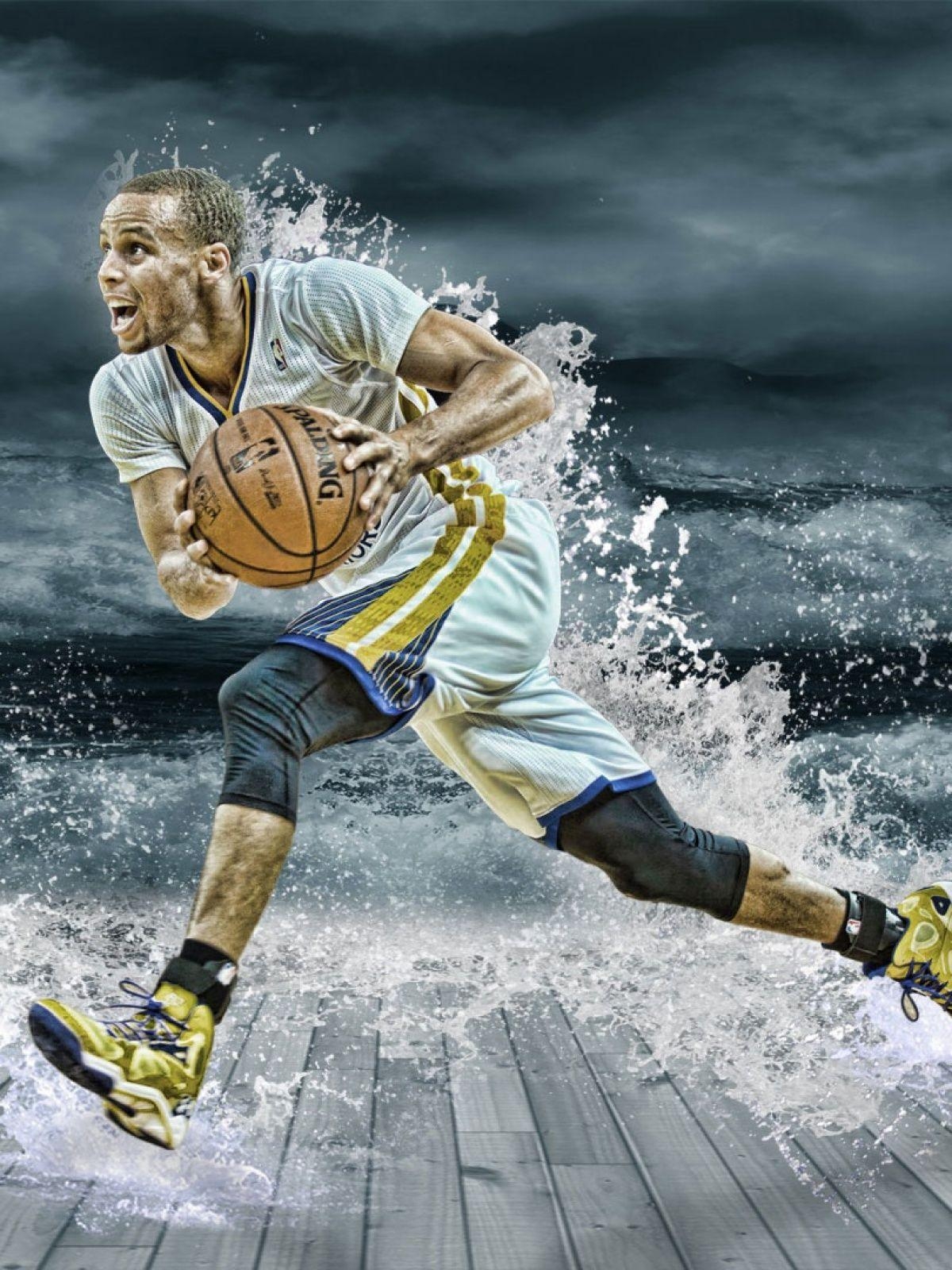 Stephen Curry, Splash, Mobil, Basketball, Bild, 1200x1600 HD Handy