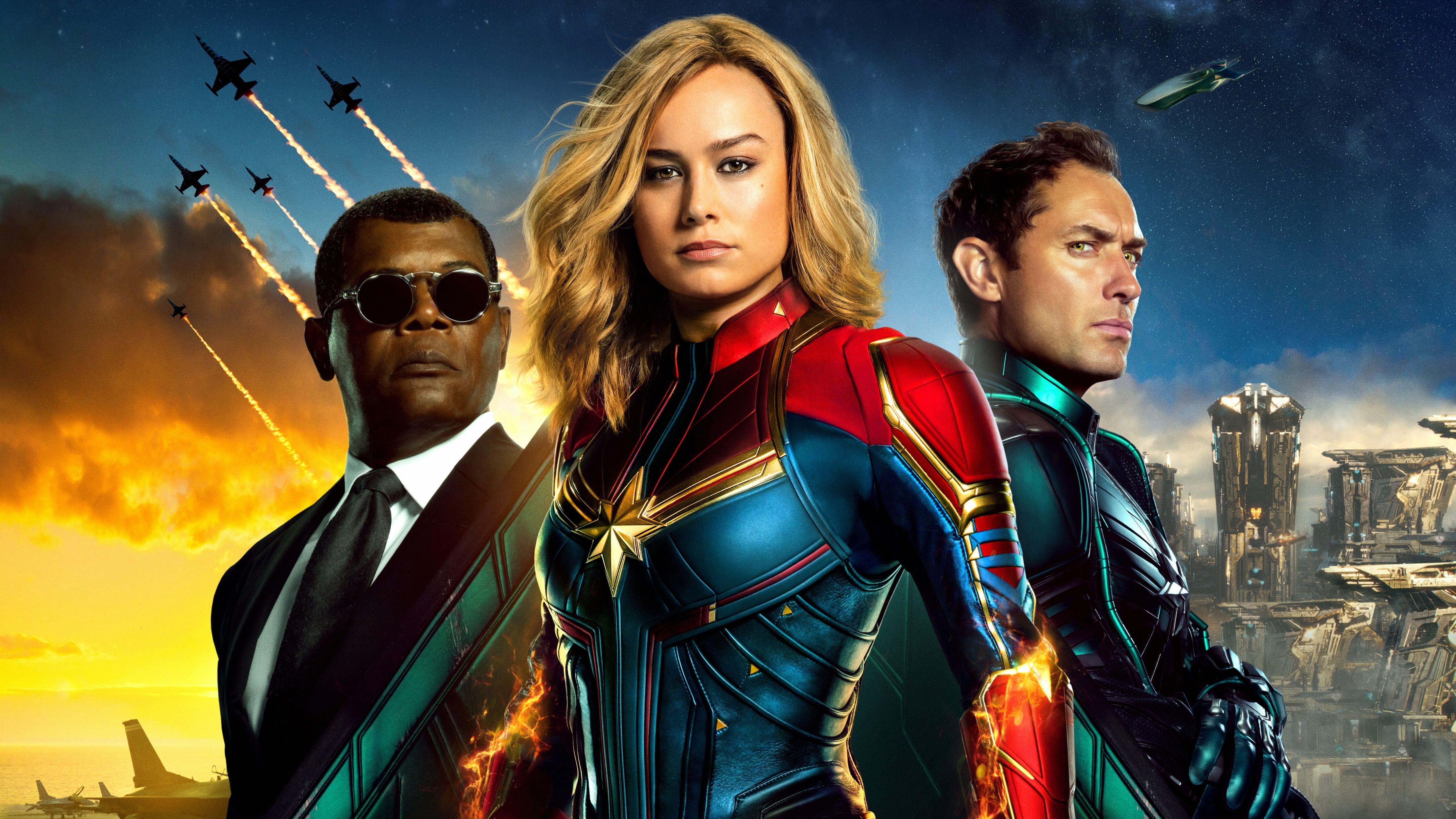 Nick Fury, Captain Marvel, 2019, Carol Danvers, Yon Rogg, 5120x2880 4K Desktop