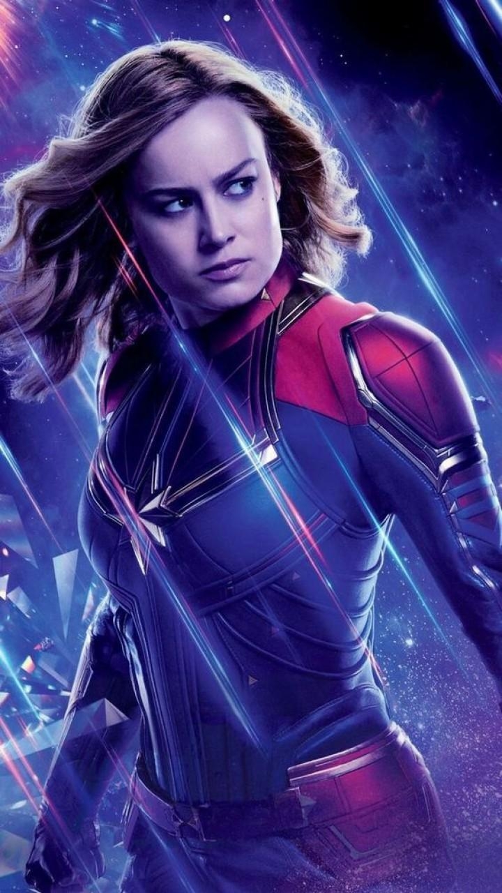 Captain Marvel, Brie Larson, Android, Puzzle, Filmfan, 720x1280 HD Handy