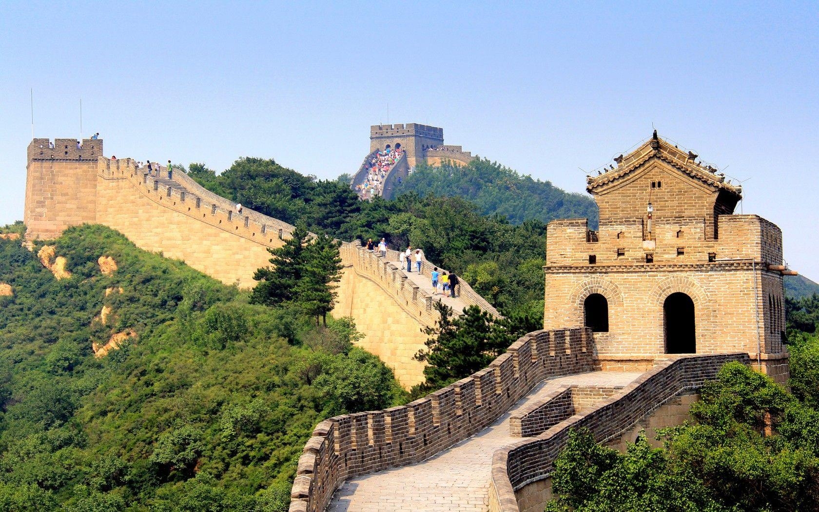 Chinesische Mauer, China, Reisen, Landschaft, Bauwerk, 1680x1050 HD Desktop