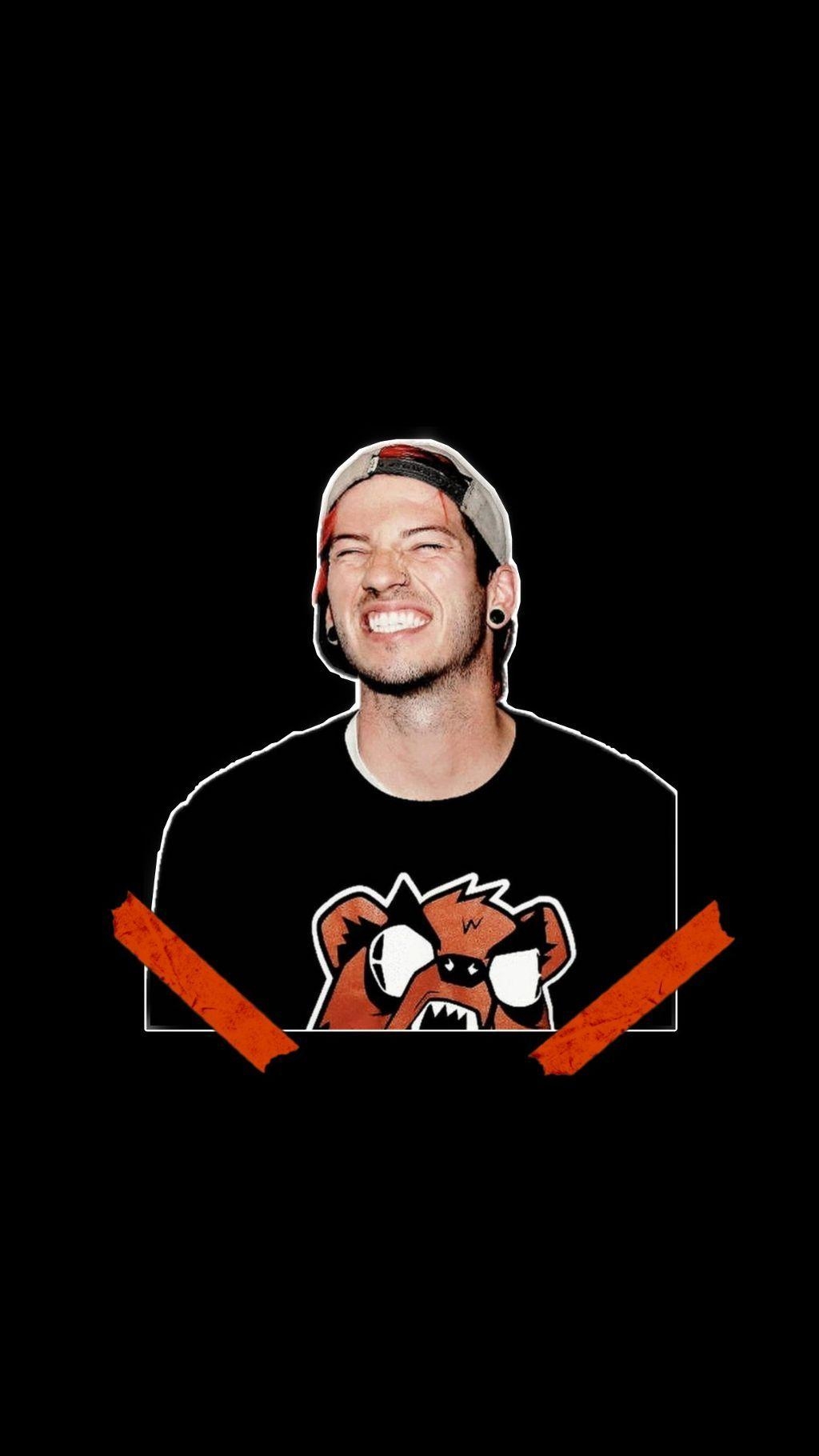 Josh Dun, Musik, Schlagzeuger, Twenty One Pilots, rot schwarz, 1030x1820 HD Handy