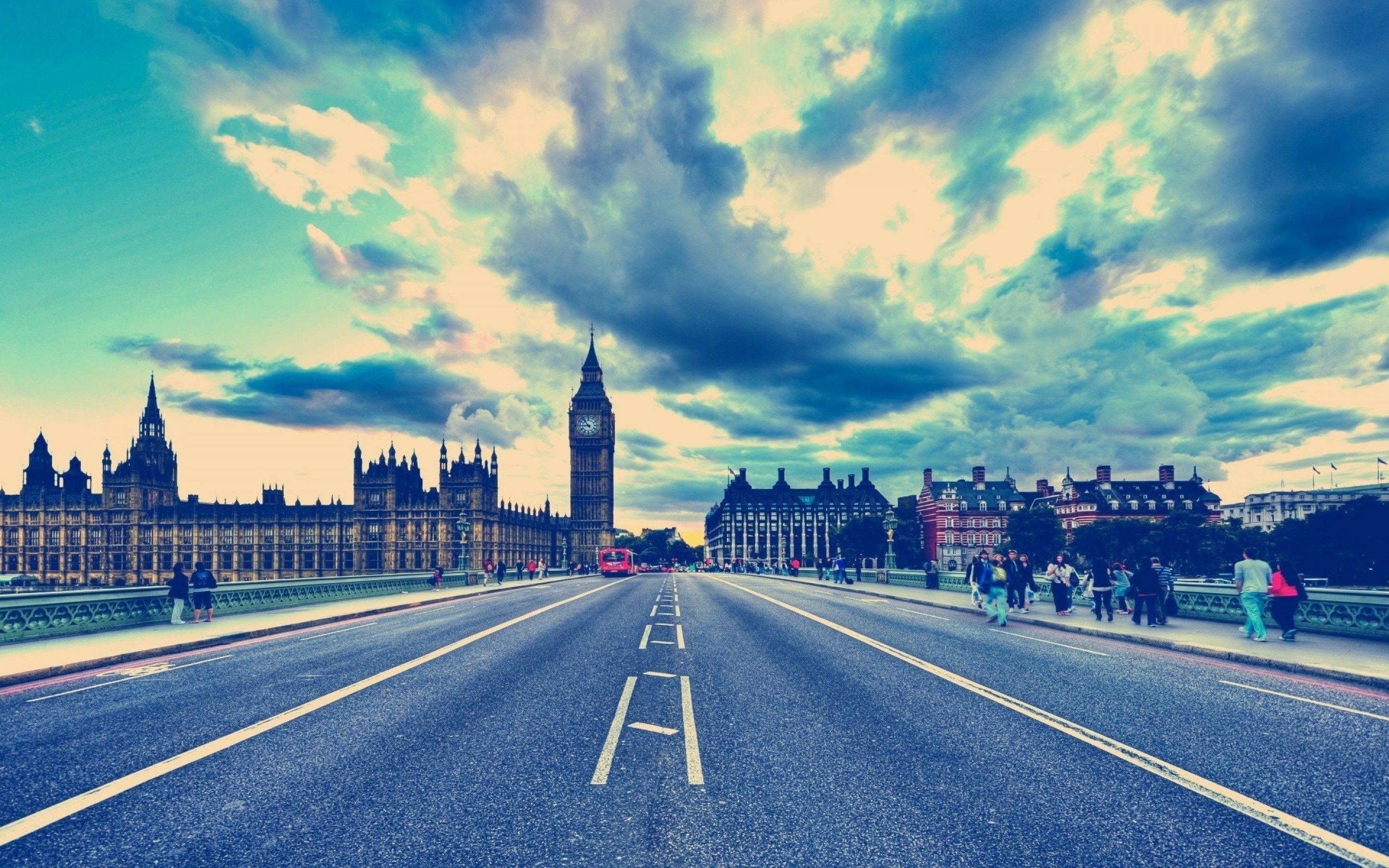 London, Big Ben, Vereinigtes Königreich, Straße, Download, 2880x1800 HD Desktop