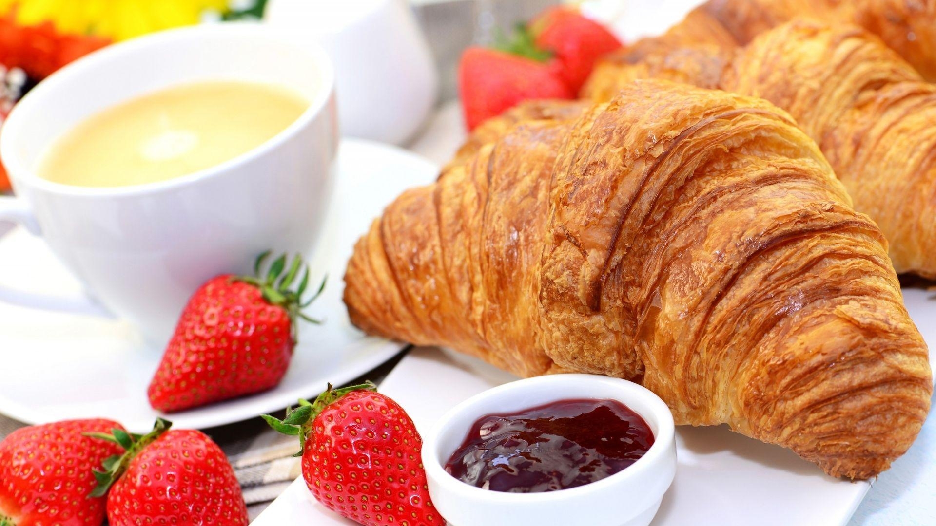 Croissant, Frühstückssnack, Pâtisserie, köstliches Gebäck, Französisch, 1920x1080 Full HD Desktop