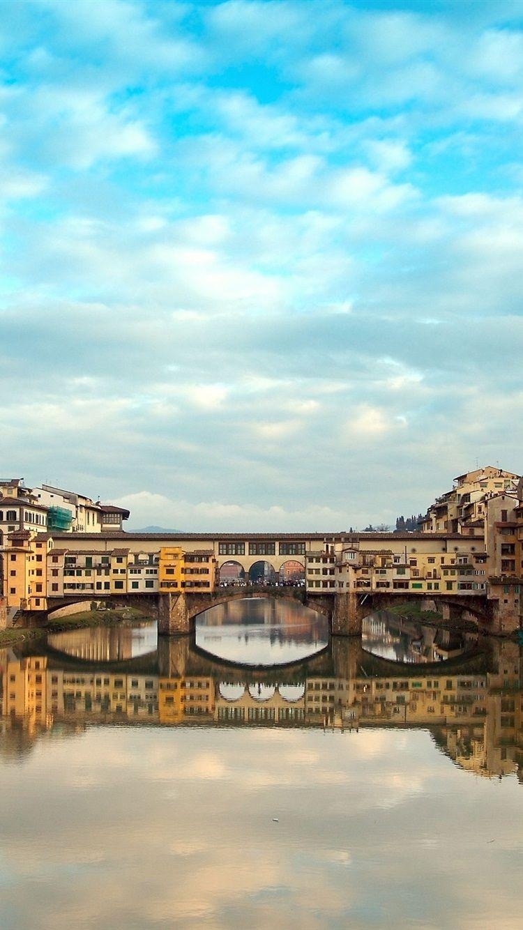 Ponte Vecchio, Florenz, iPhone, Italien, Brücke, 750x1340 HD Handy