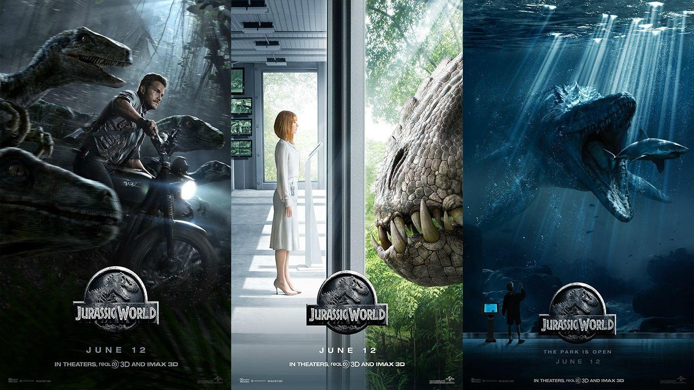 Jurassic World, Dinosaurier, Abenteuer, Movie, Filmreihe, 1370x770 HD Desktop