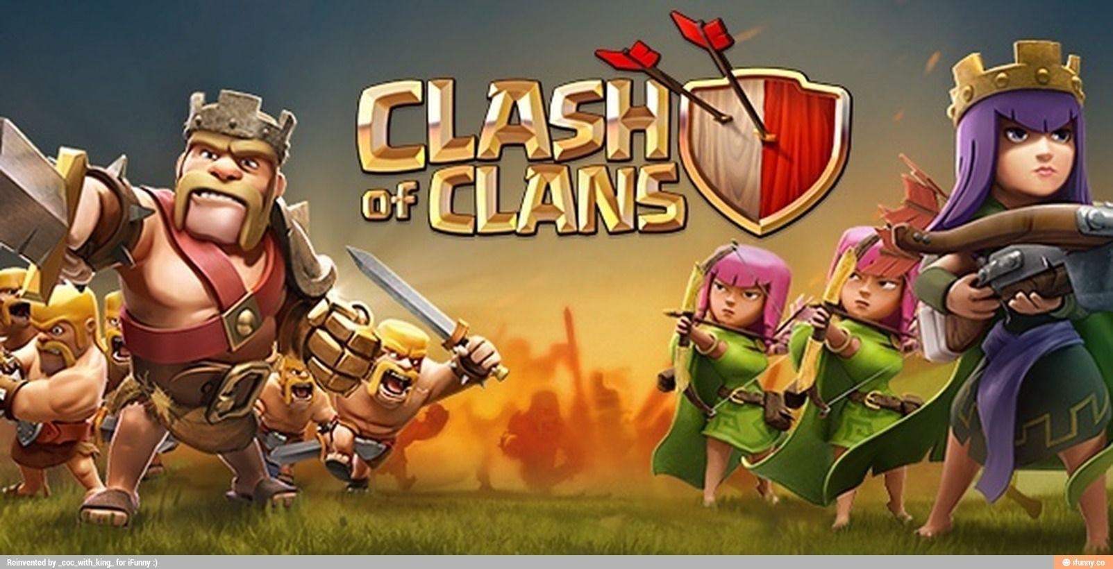 Clash of Clans, Bild, Foto, Gaming, Hintergrund, 1610x820 HD Desktop