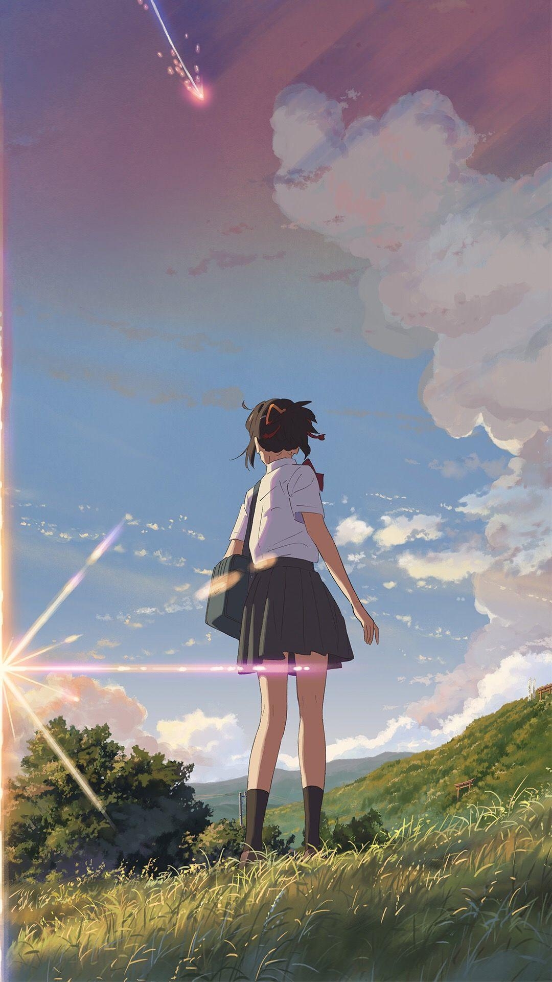 Your Name, iPhone X, Anime, Kimi no Na wa, 1080x1920 Full HD Handy