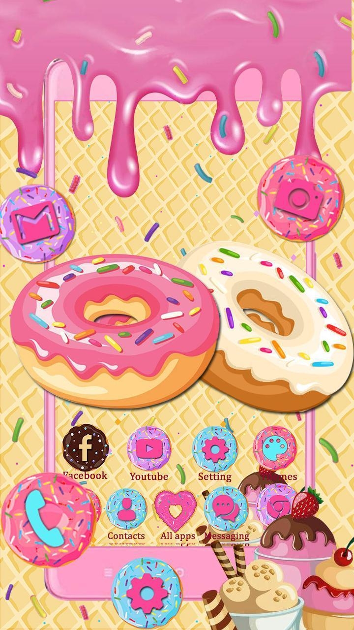 Donut, Süß, Niedlich, Android Hintergrund, 720x1280 HD Handy