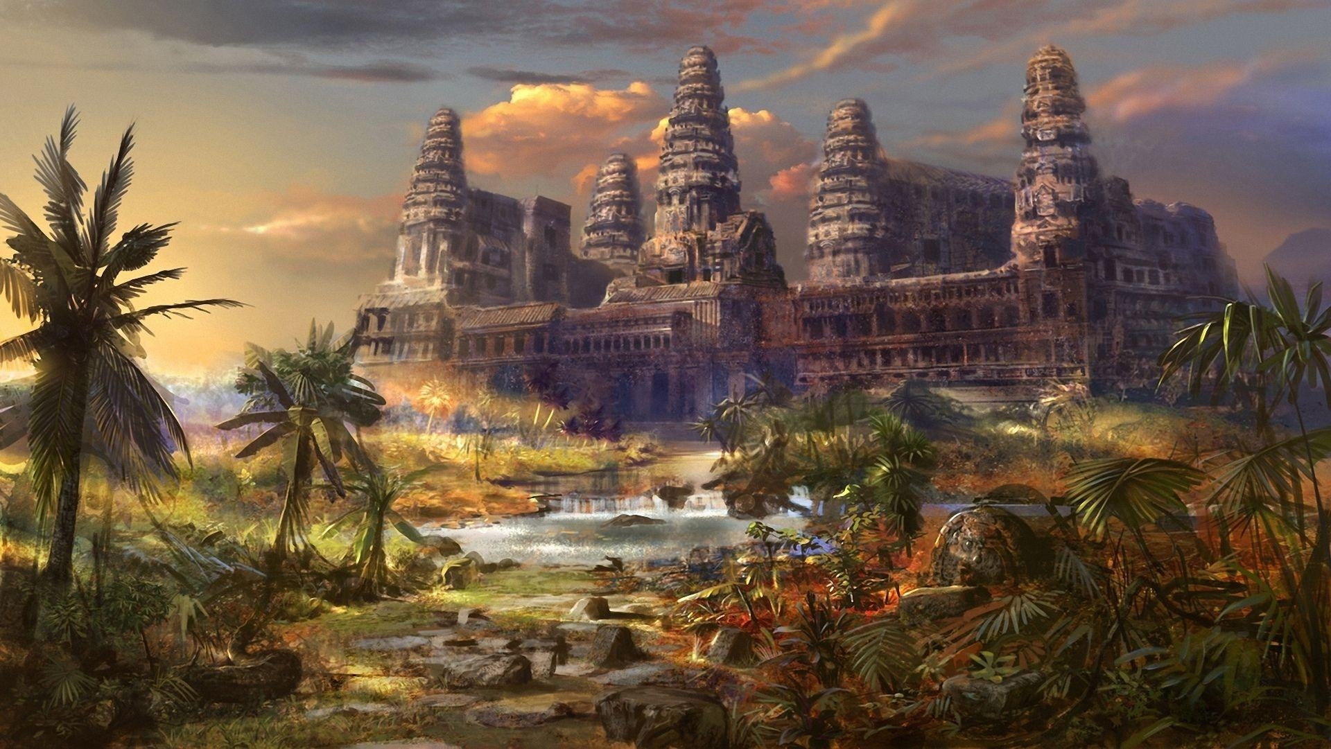 Angkor Wat, Kunst, Tempel, Kambodscha, Reisen, 1920x1090 HD Desktop