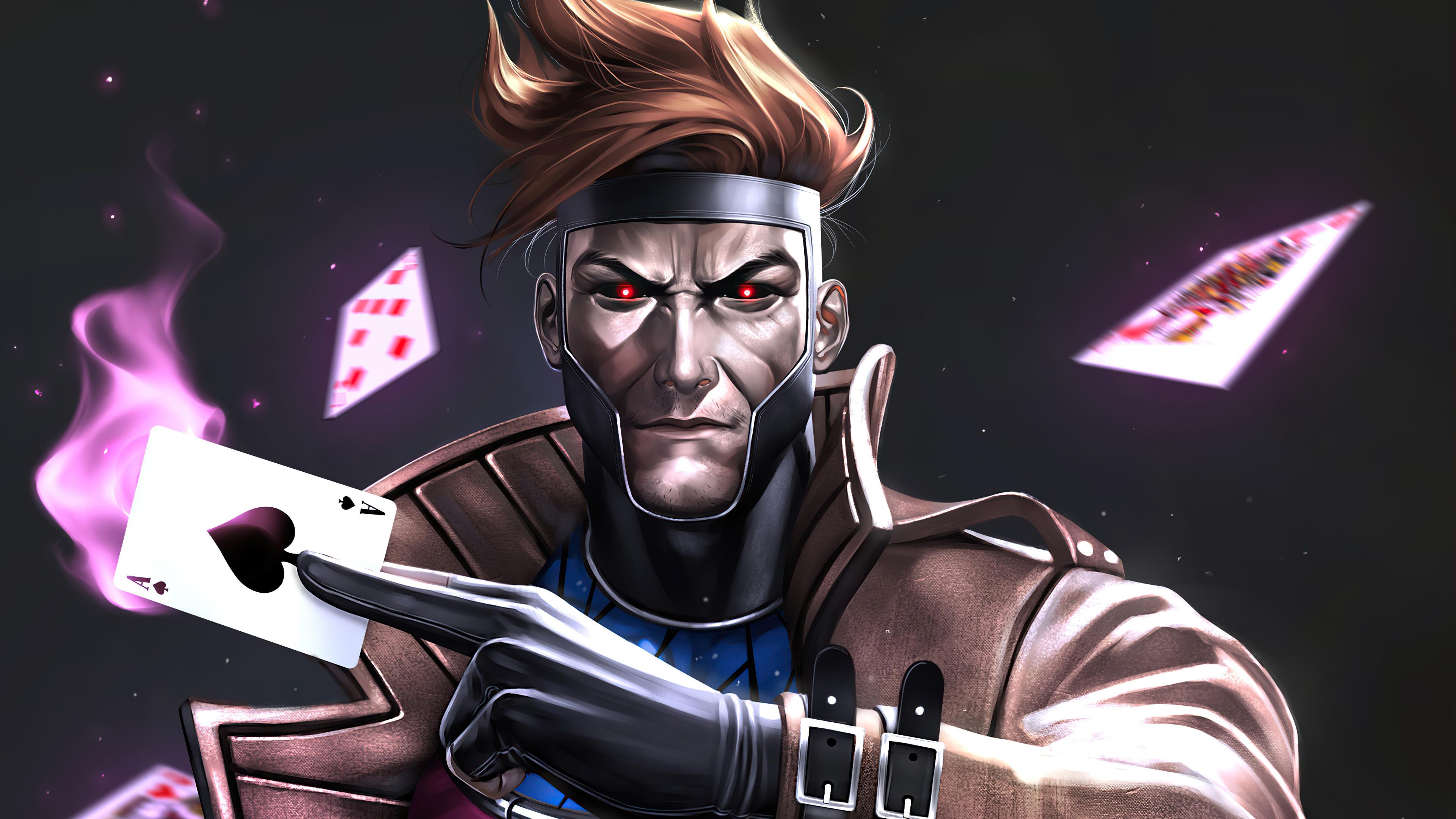 Gambit, 4K, Ultra HD, Marvel, Comics, 3840x2160 4K Desktop