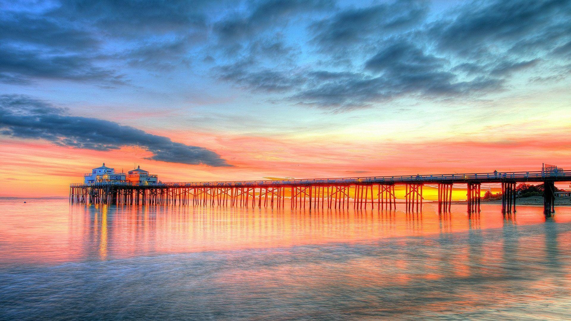 Malibu, Hintergrundbild, Strand, Kalifornien, Natur, 1920x1080 Full HD Desktop