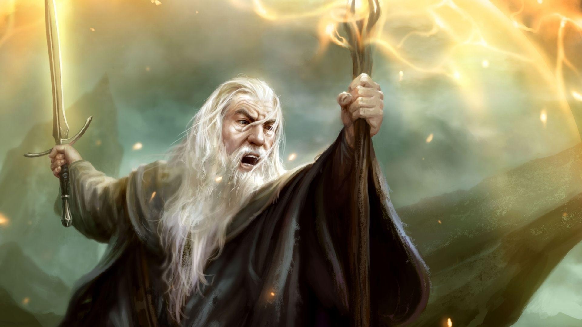 Gandalf, HD, 1080p, Fantasy, Zauberer, 1920x1080 Full HD Desktop