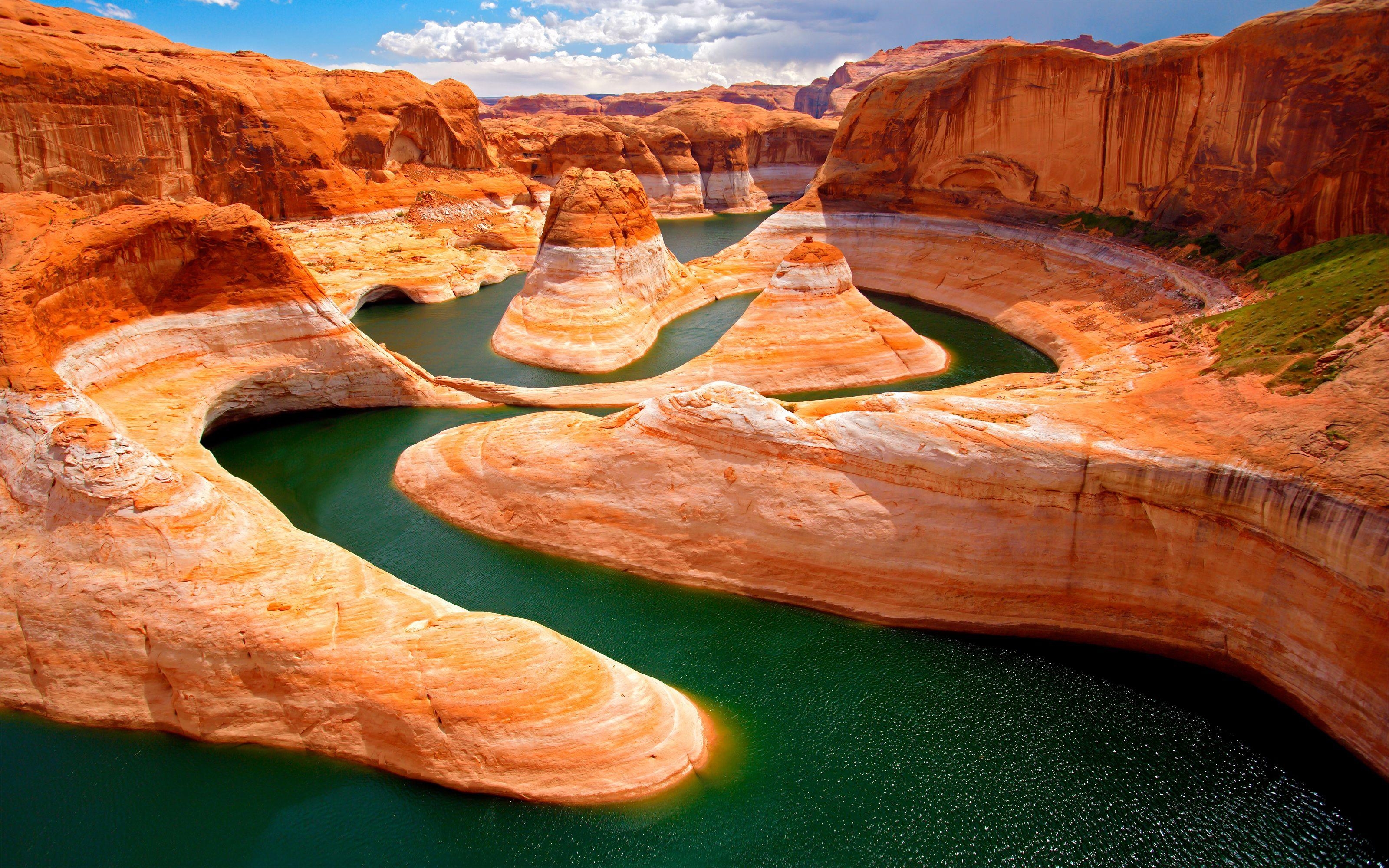 Glen Canyon, Lake Powell, Utah, Arizona, Wandern, 3200x2000 HD Desktop