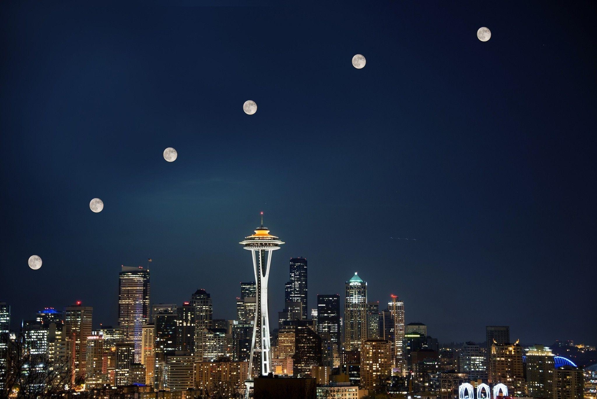 Seattle, PC, Hintergrund, Reisen, Stadtbild, 2050x1370 HD Desktop