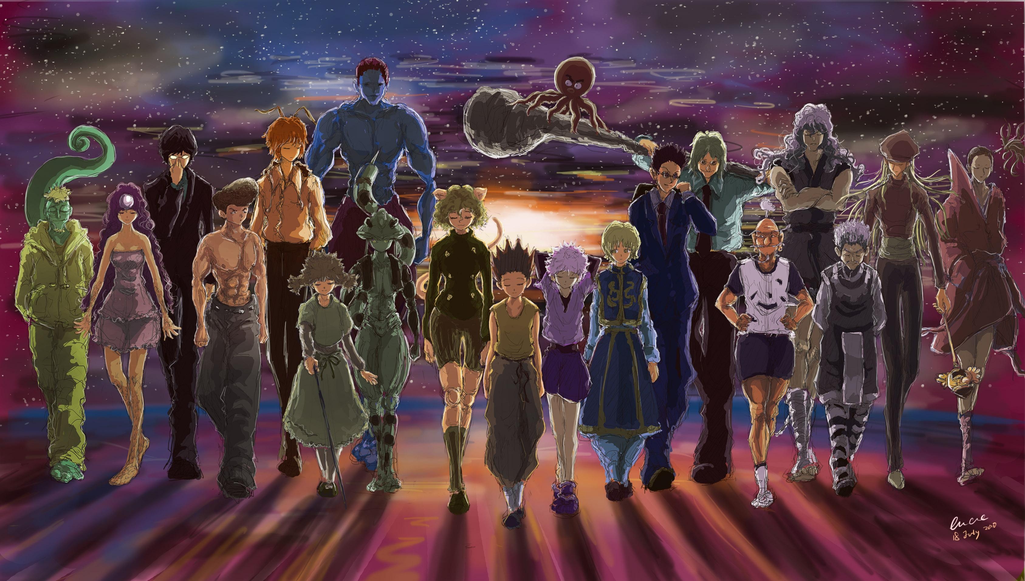 Hunter X Hunter, Anime, Kreativ, Bild, Charaktere, 3380x1920 HD Desktop