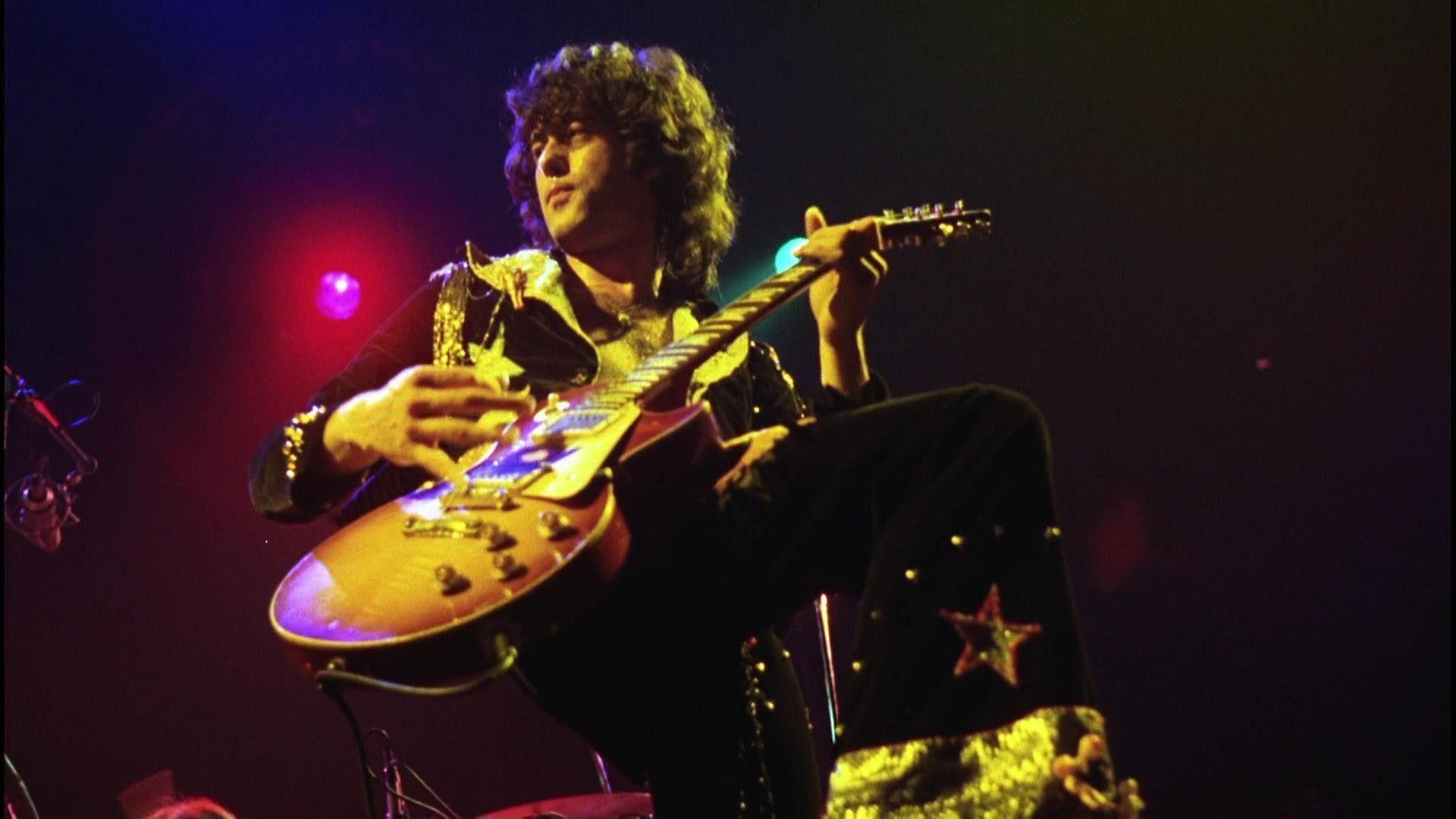 Jimmy Page, Gitarrenmagie, Rockmusik, Bandklassiker, Musiklegende, 1920x1080 Full HD Desktop