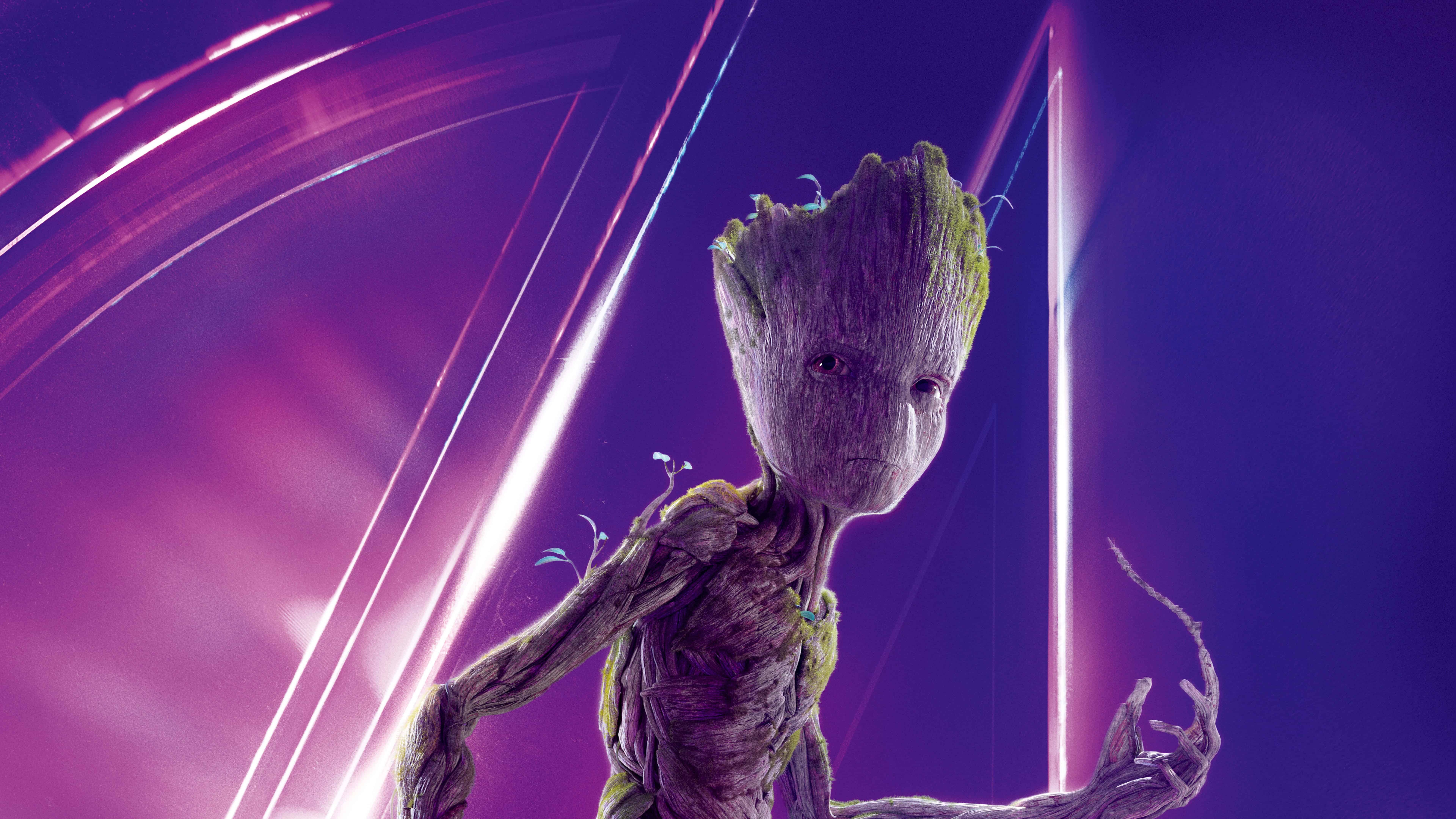 Avengers, Infinity War, Groot, UHD, 8K, 7680x4320 4K Desktop