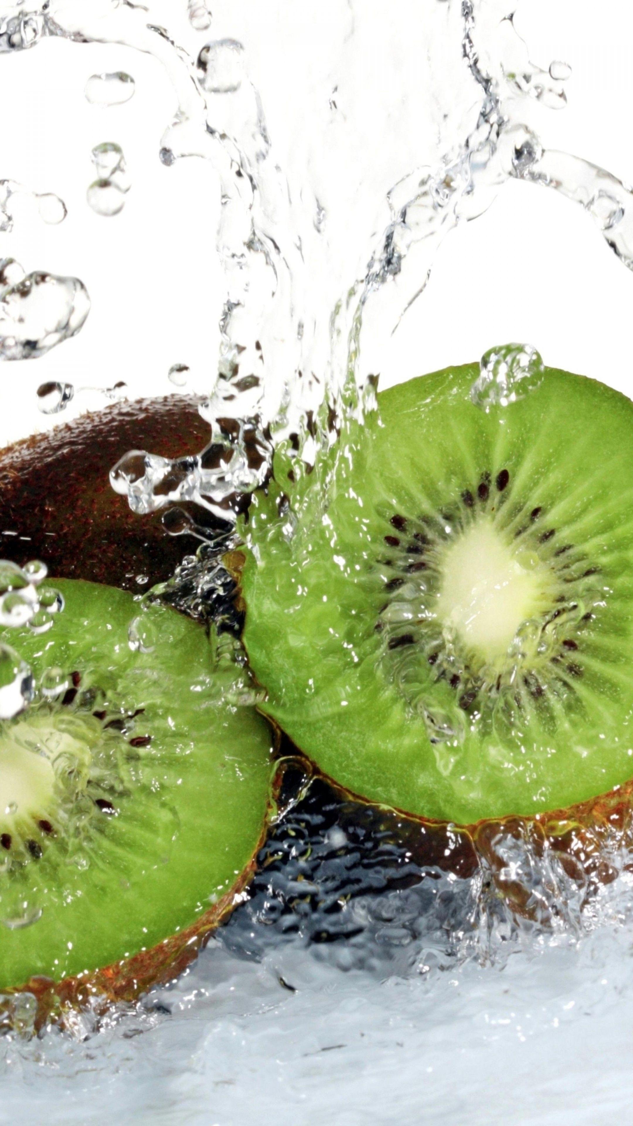 Wasser 5K, Kiwi Frucht, Food Bild, 2160x3840 4K Handy