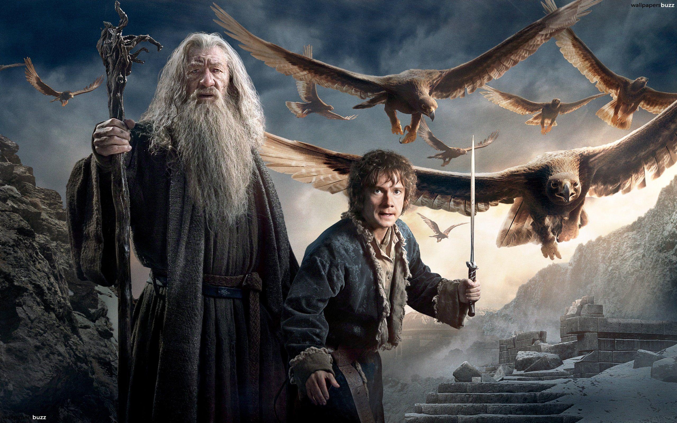 Gandalf, Bilbo, HD, Hobbit, Fantasy, 2560x1600 HD Desktop