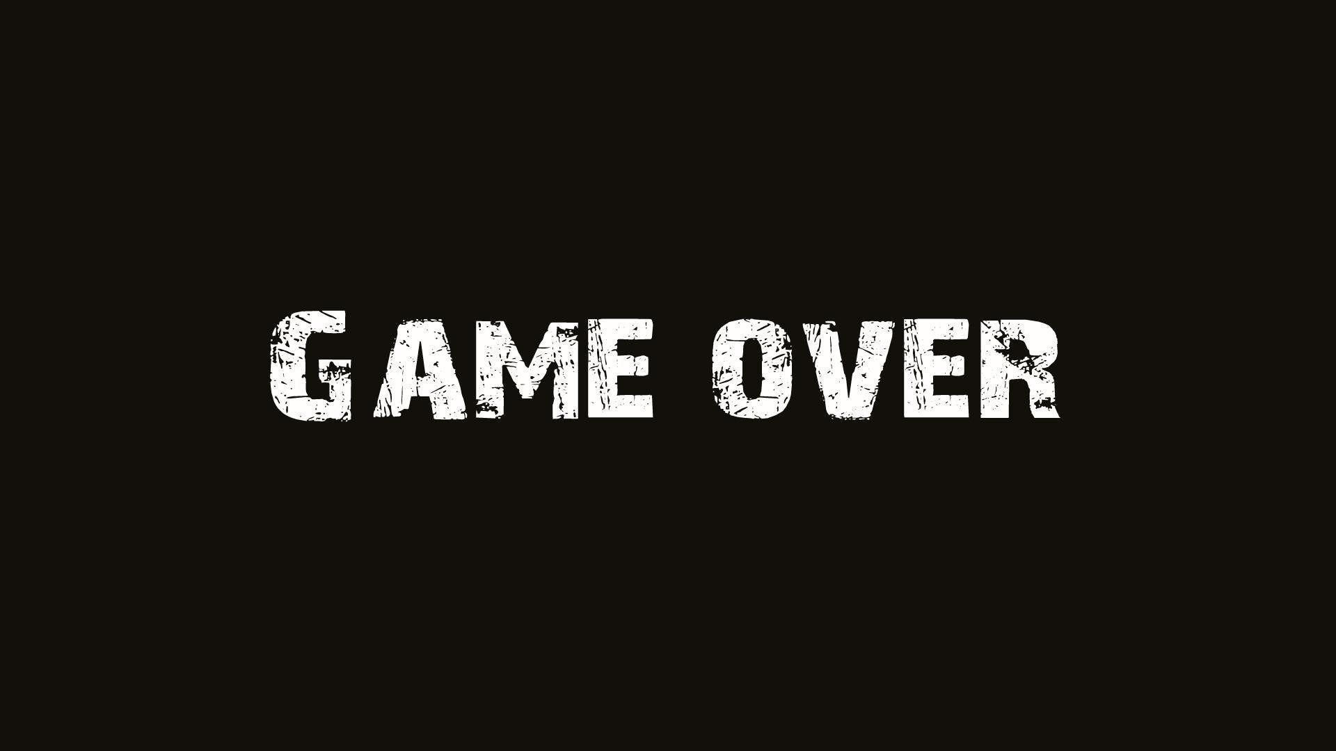 Game Over, Kunst, Twitter Header, Logo, 2019, 1920x1080 Full HD Desktop